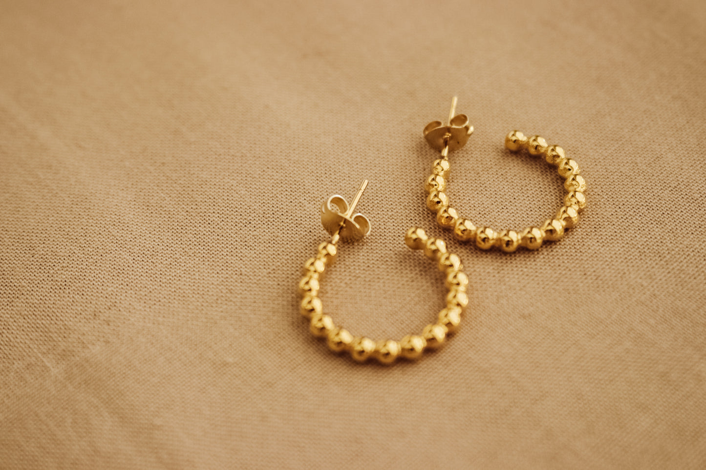 Ball Hoops Earrings