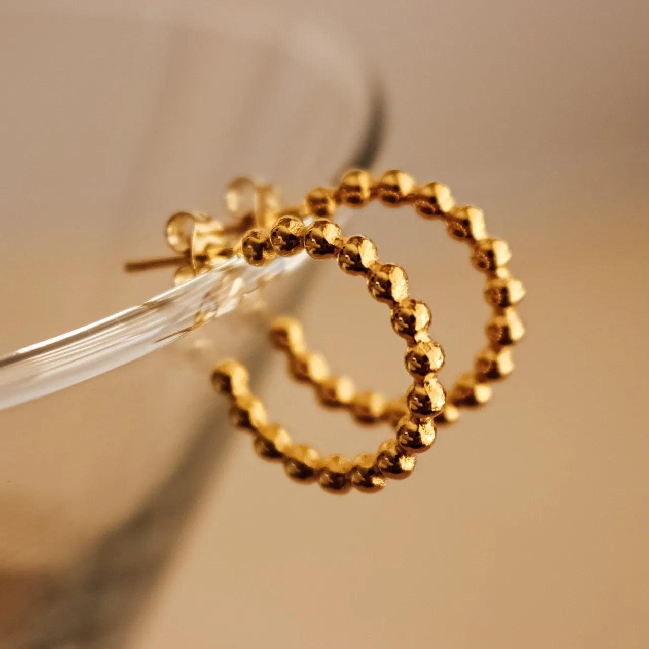Ball Hoops Earrings