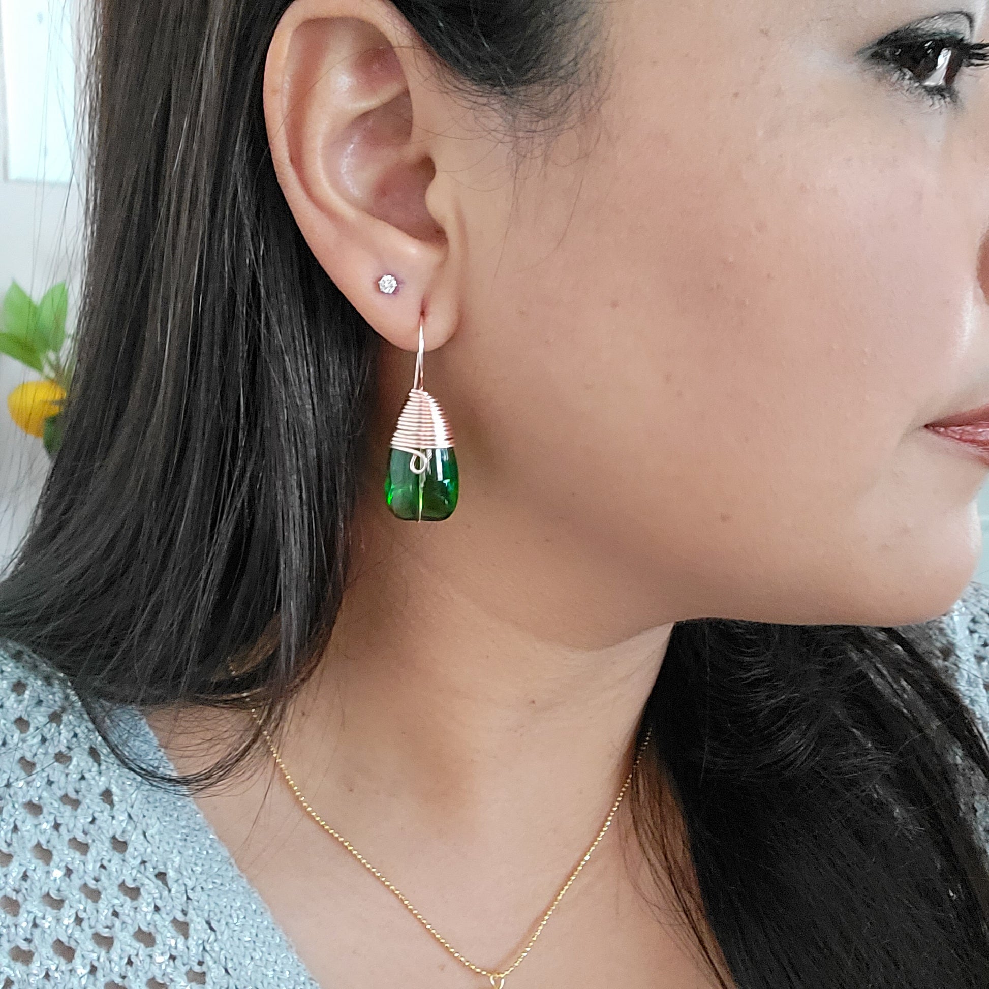 Elegant Teardrop Drop Earrings - Gold or Silver Dangle Earrings