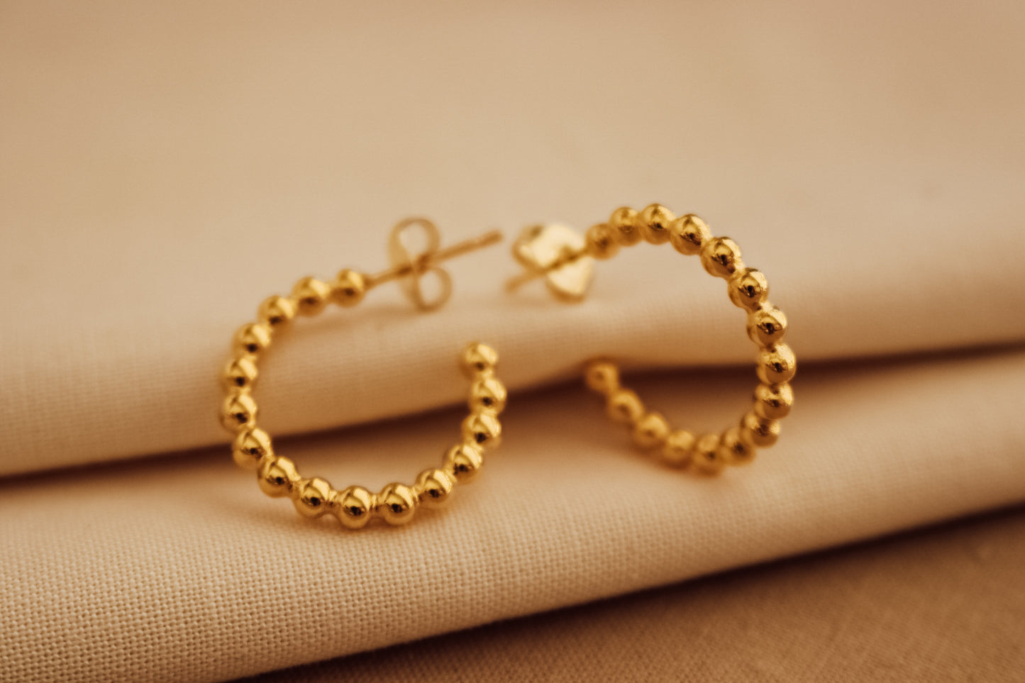 Ball Hoops Earrings