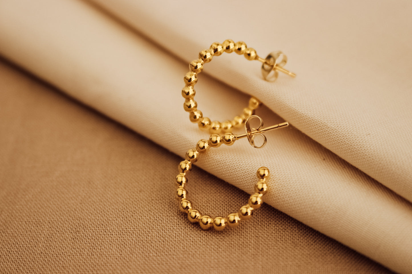 Ball Hoops Earrings