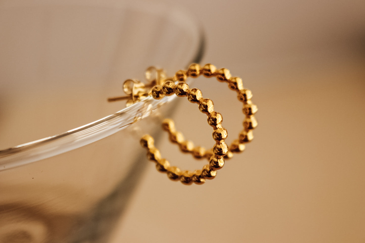 Ball Hoops Earrings
