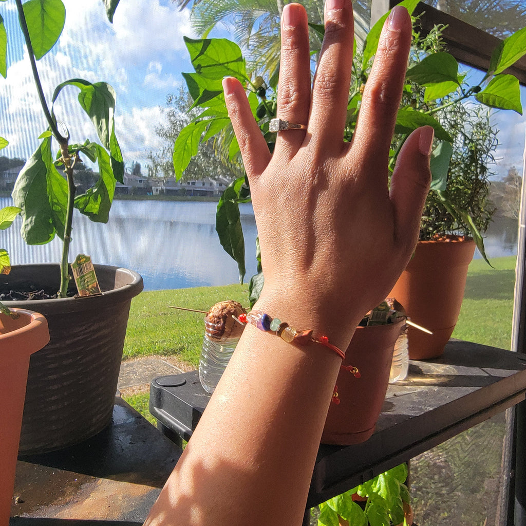 7 Chakra Bracelet - Gemstone Beaded Crystal Bracelet | Reiki Bracelet