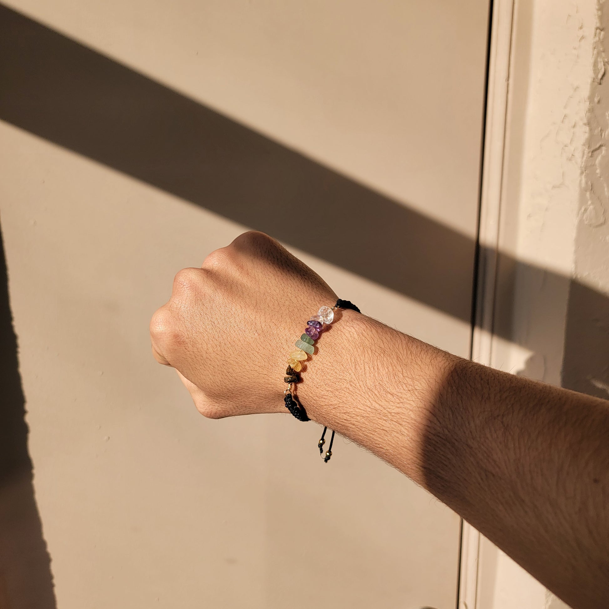 Money stone Bracelet - Gemstone Beaded Bracelet for Good Luck and Wealth