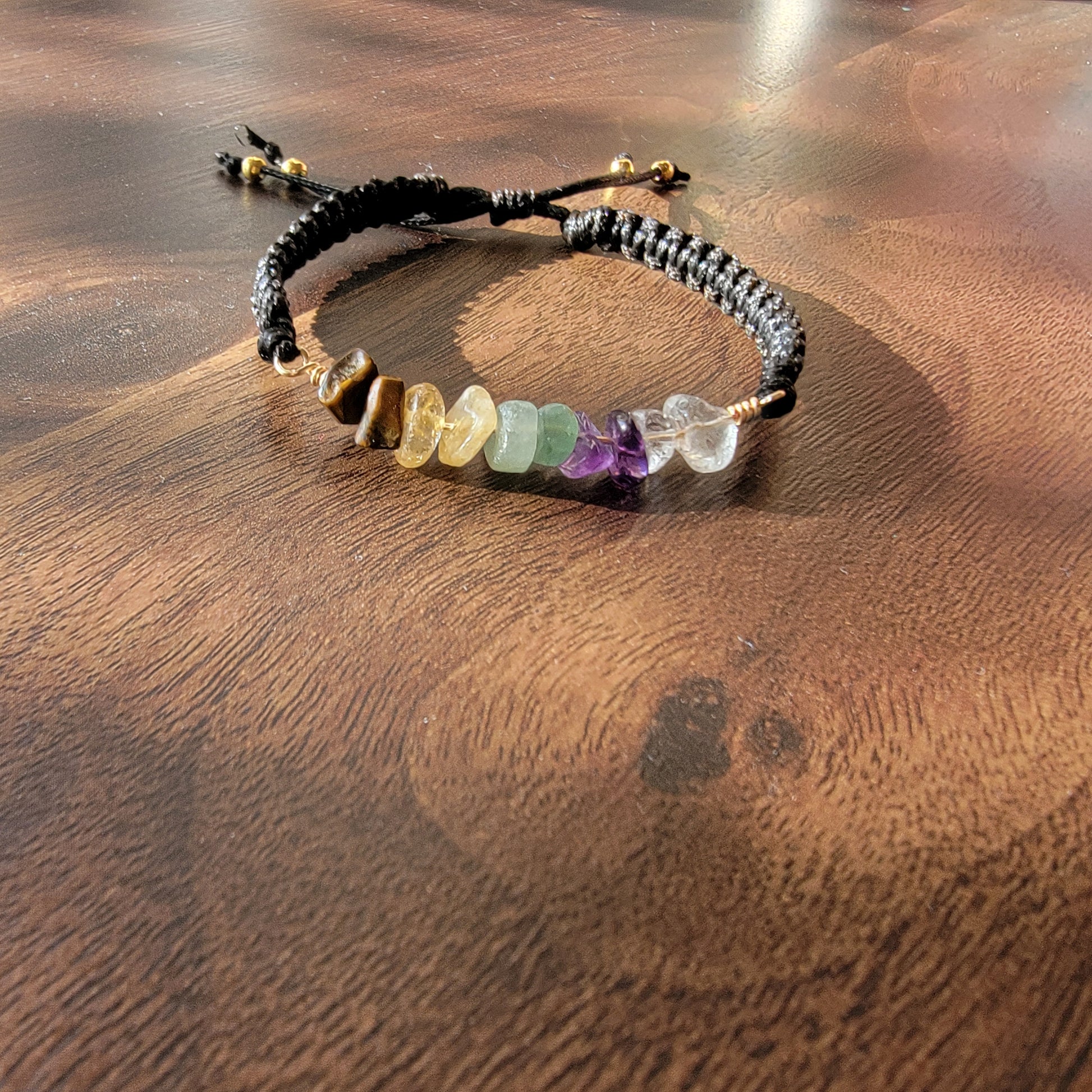 Money stone Bracelet - Gemstone Beaded Bracelet for Good Luck and Wealth