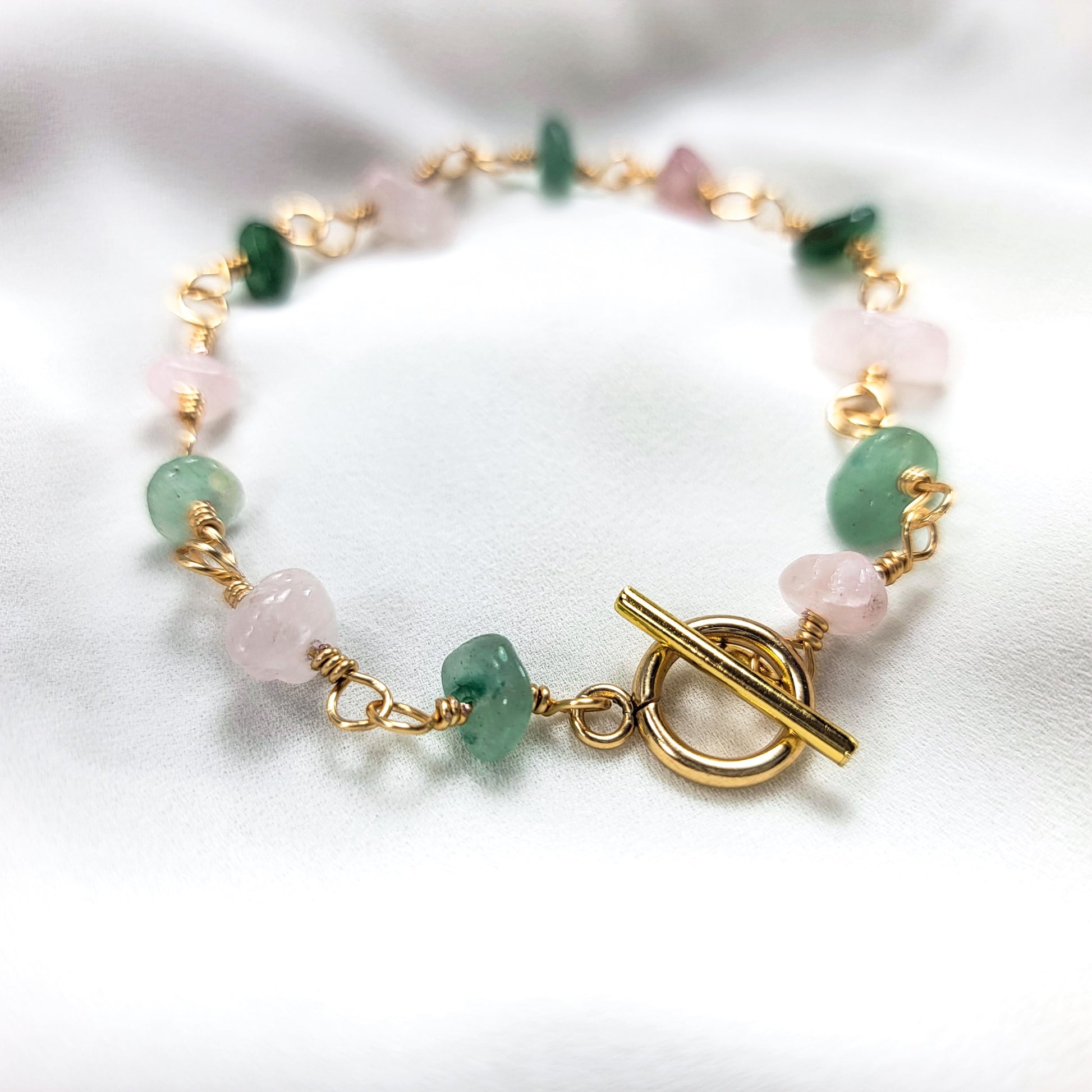 Aventurine Bracelet Minimalist - Gemstone Crystal Bracelet