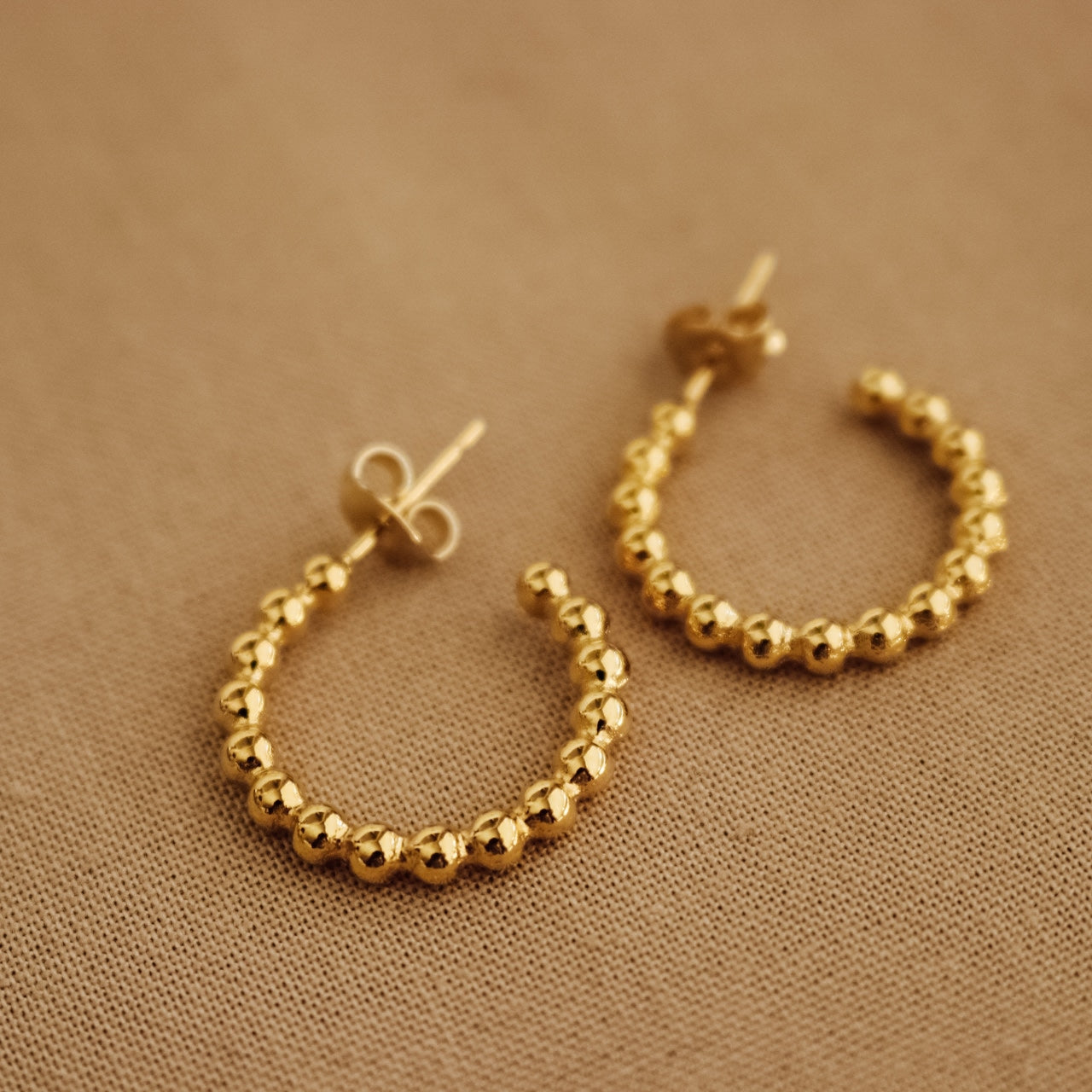 Ball Hoops Earrings
