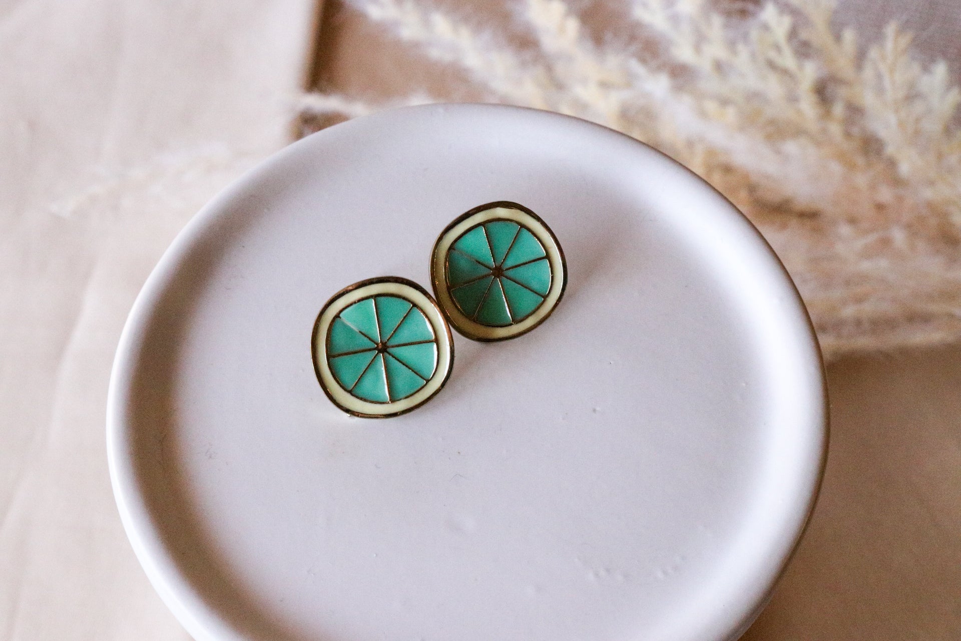 Lemon Earrings - Dainty Stud Earrings, Everyday and Casual Earrings