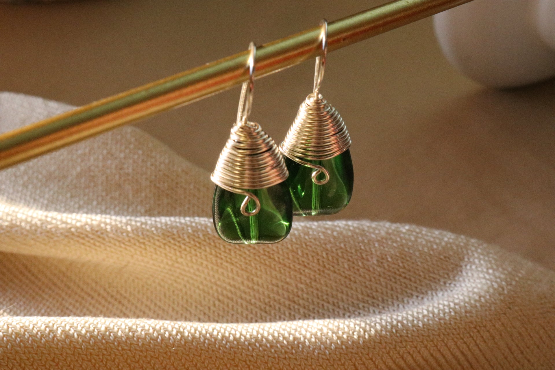 Elegant Teardrop Drop Earrings - Gold or Silver Dangle Earrings