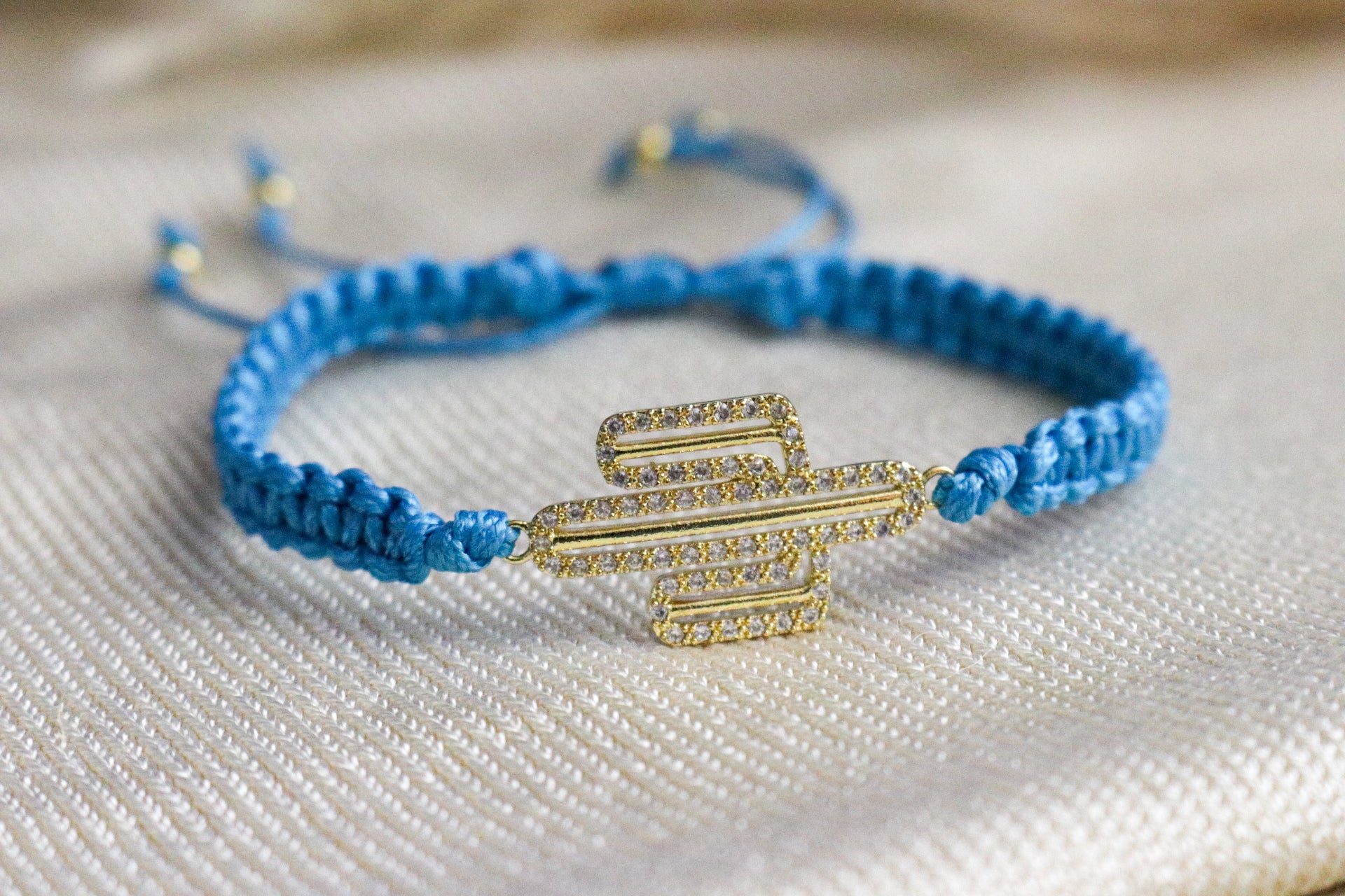 Cactus Bracelet - Macrame Friendship Bracelet, Women's Bracelet