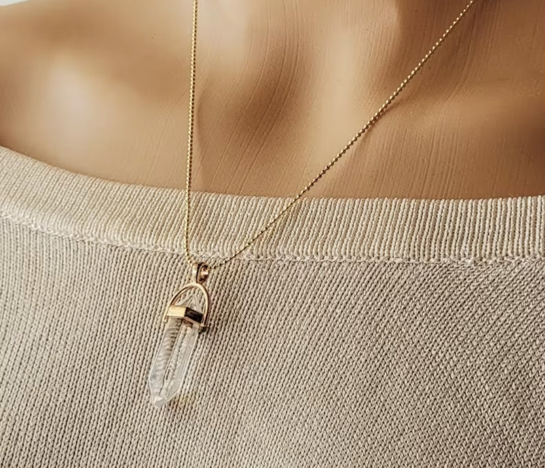 Clear quartz Necklace