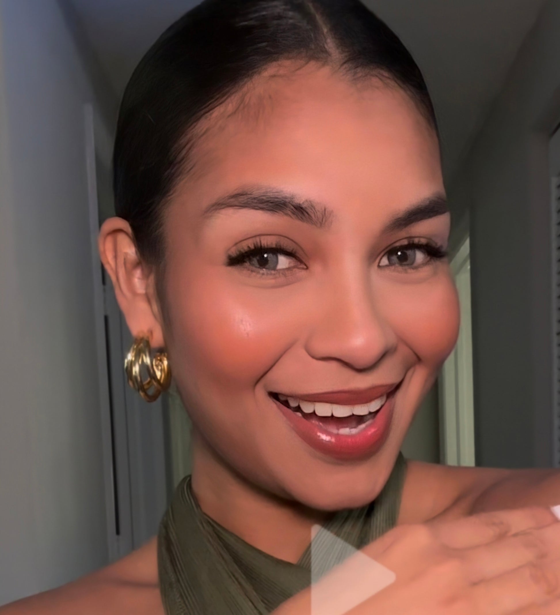 Triple Hoops Earrings Chunky - Gold Hoop Earrings | Thick Hoop Earrings