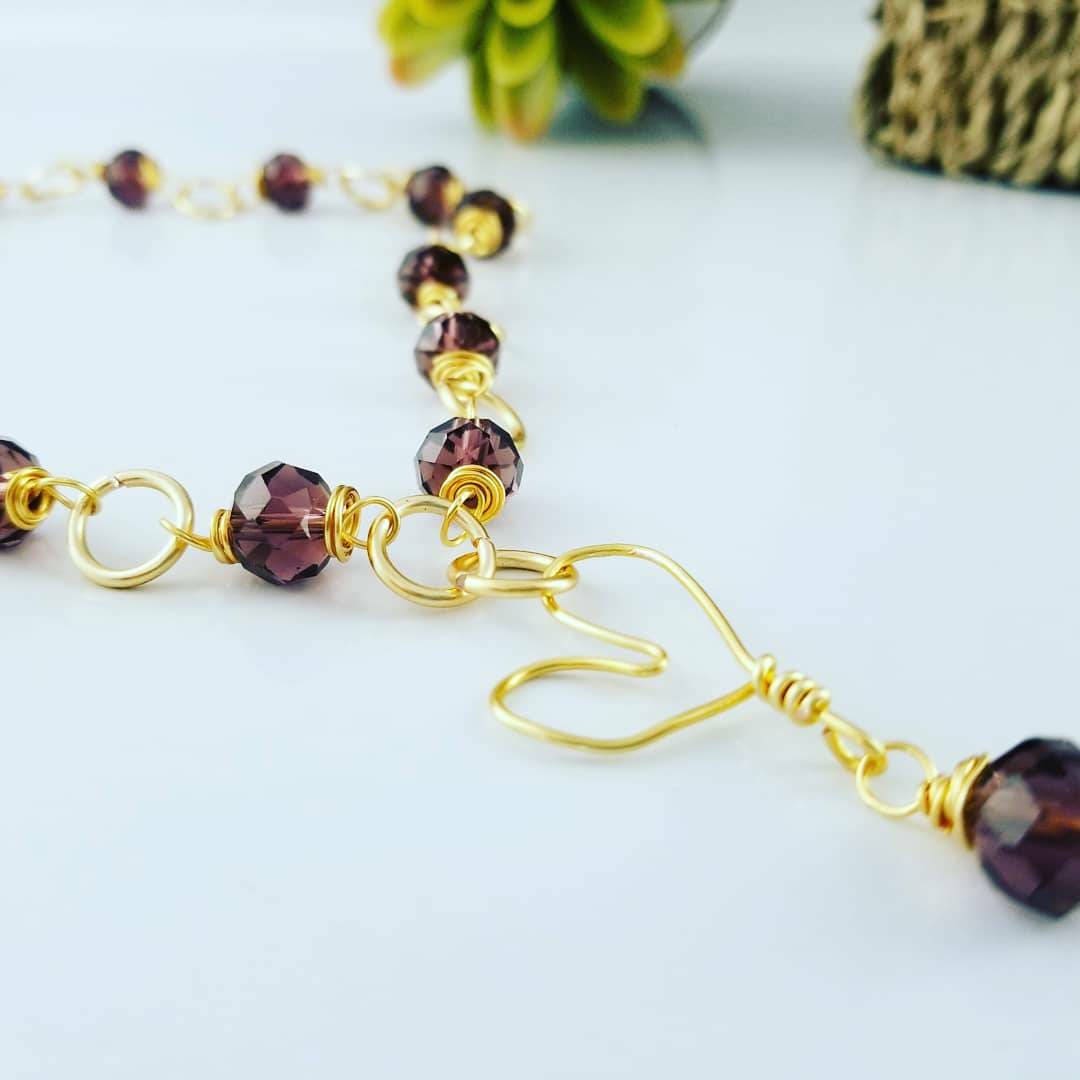 Delicate Heart Love Necklace, Dainty Gold Heart Necklace Choker, layering necklace, wife necklace mom necklace, gift for mom from daughter