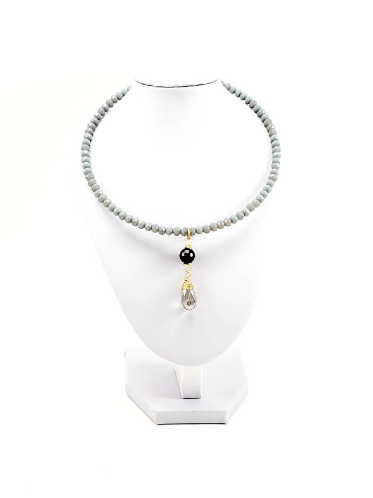 Crystal Choker Necklaces, Simple wedding necklace, Wedding dress necklace, Choker collar for women, MAMA NECKLACE, Little sister gift