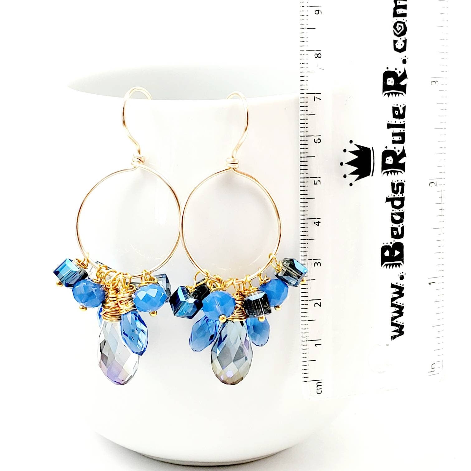 Crystal Hoop Earring, Thin hoop earrings, Gold hoop earrings, Boho hoop earrings, minimalistic hoop earrings, Dainty gold hoop earrings