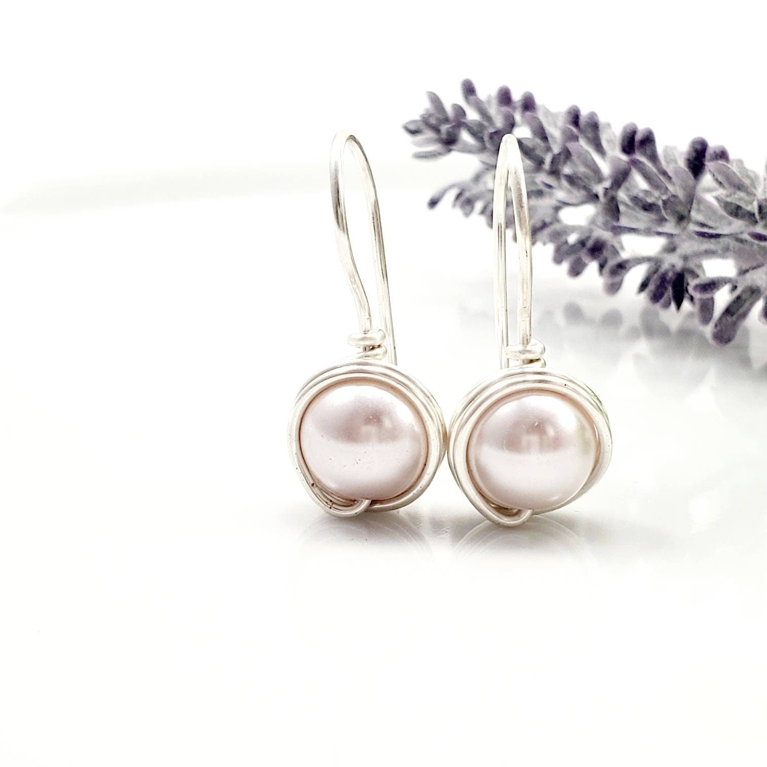 Pearl drop earrings, Small pearl earrings, Pearl drop earrings, mothers days gifted, weddings- giftful, bridal giftful, bridesmaide gift