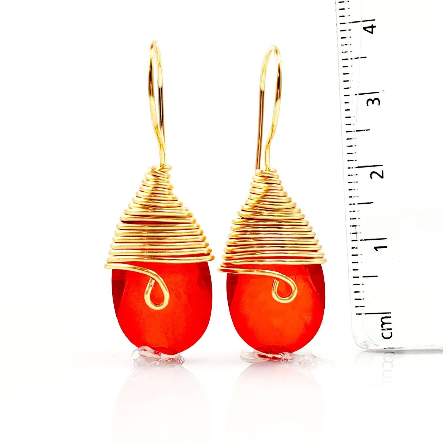 Teardrop earrings, wired earrings, dropping earring, water drops earrings, maid-of-honor gift, bridal giftful, weddings- giftful