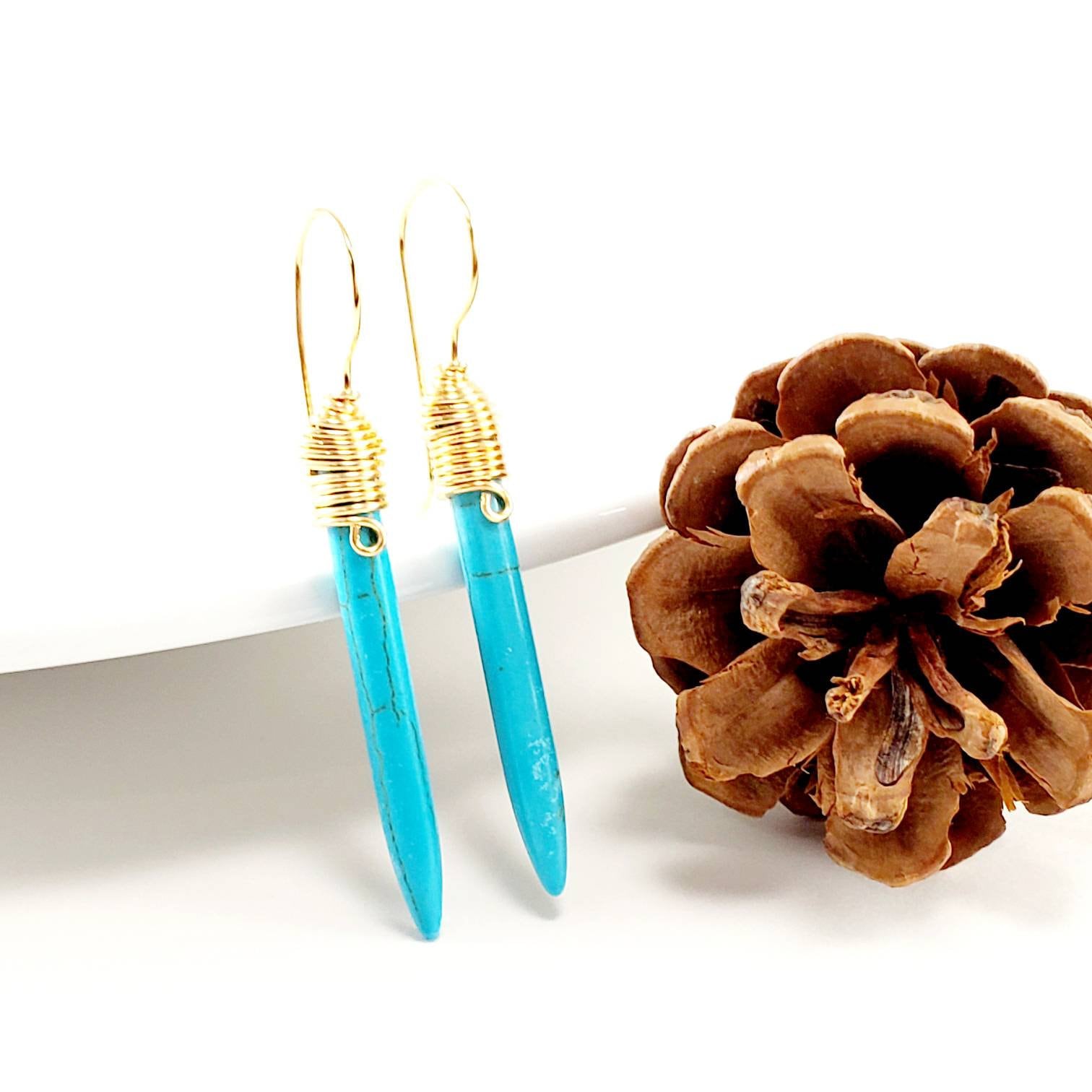 Spike earrings, Gypsy Earrings, gold minimalistic earrings, dainty huggie earrings, weddings- giftful, bridal giftful, moms gifted