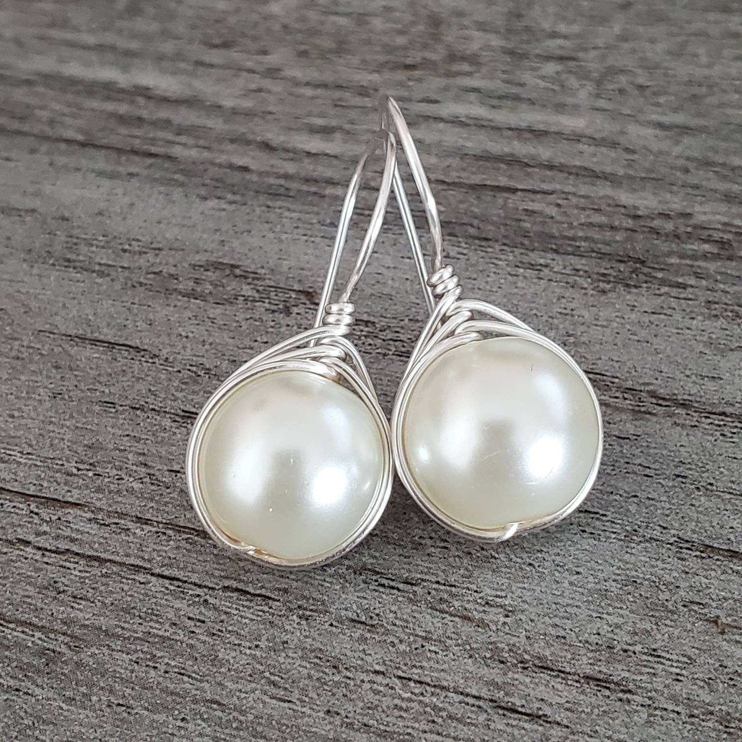 Large pearl drop earrings, pearl drop earrings, Pearl earrings wedding bridesmaid, maid-of-honor gift, wedding pearls earrings, pearl ears