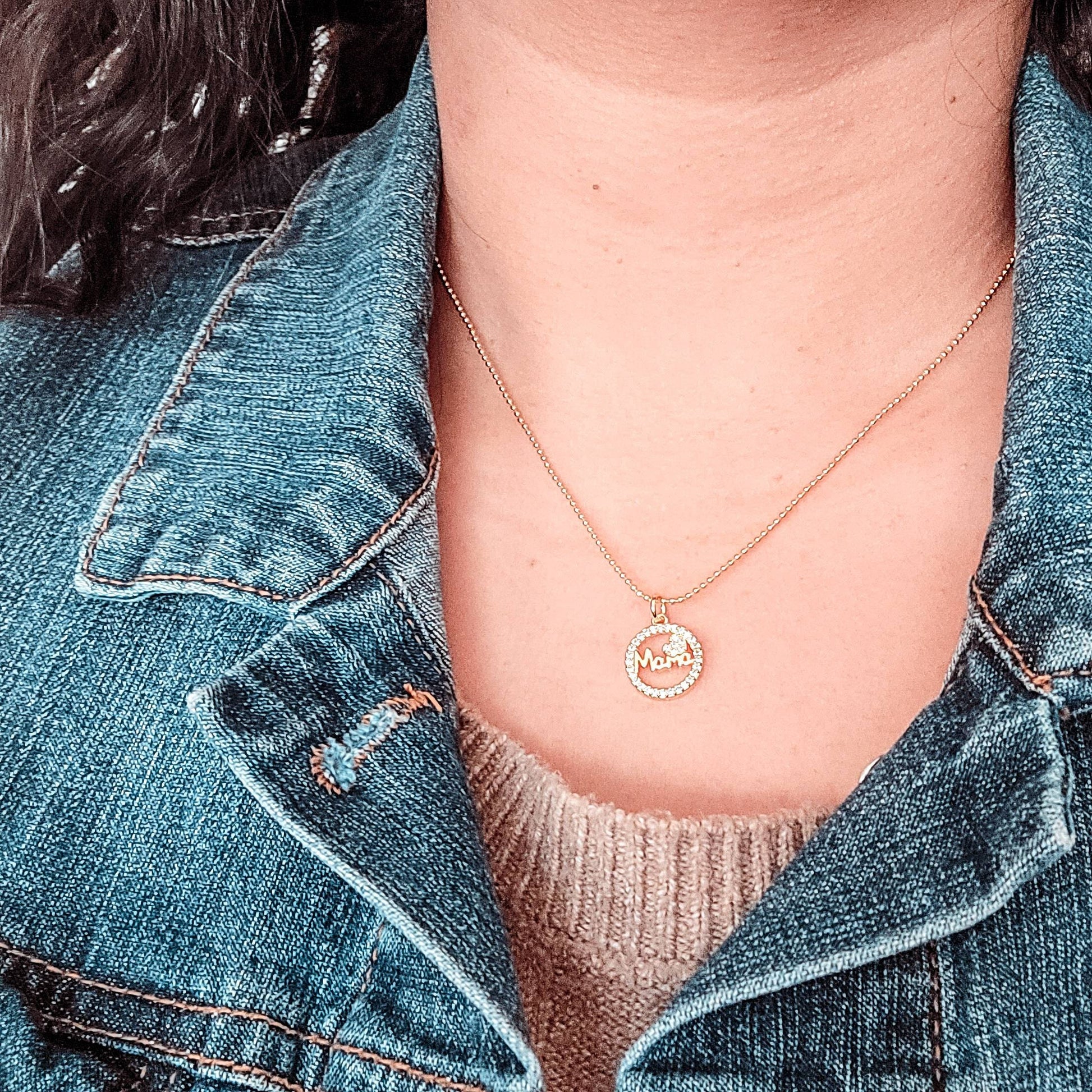 Mama Necklace, Mom Necklace, chain thin necklace, thin gold necklace, gifted mom necklace, dainty thin necklace, giftful valentines