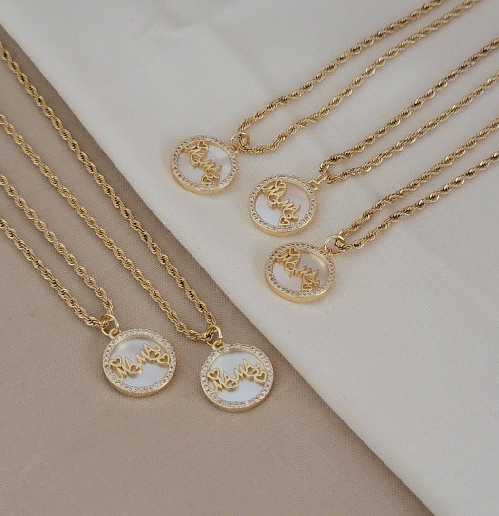 Mama Necklace, Mom necklace, Chain thin necklace, Necklace minimalistic, gift mama necklace, gifted mom giftful, mom giftful gifte