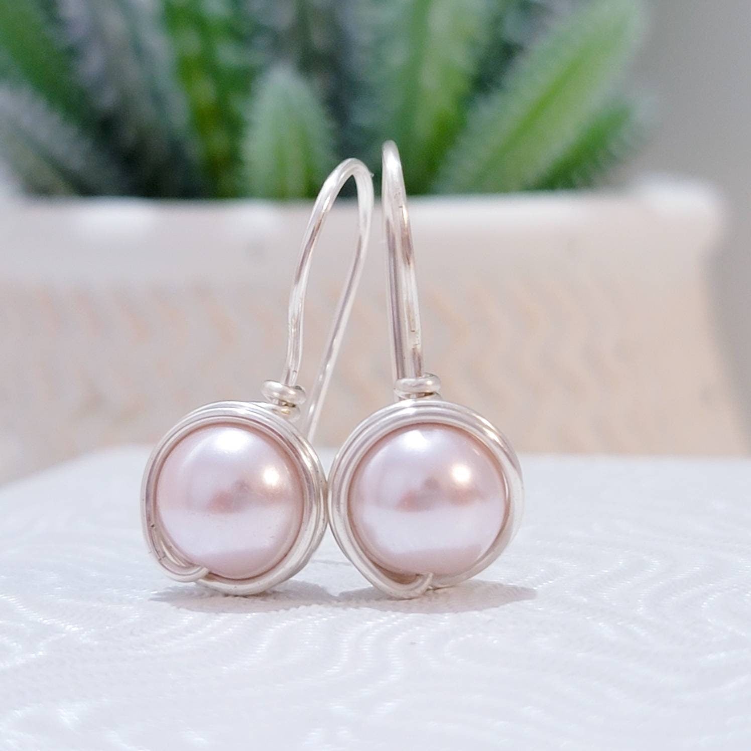 Pearl drop earrings, Small pearl earrings, Pearl drop earrings, mothers days gifted, weddings- giftful, bridal giftful, bridesmaide gift