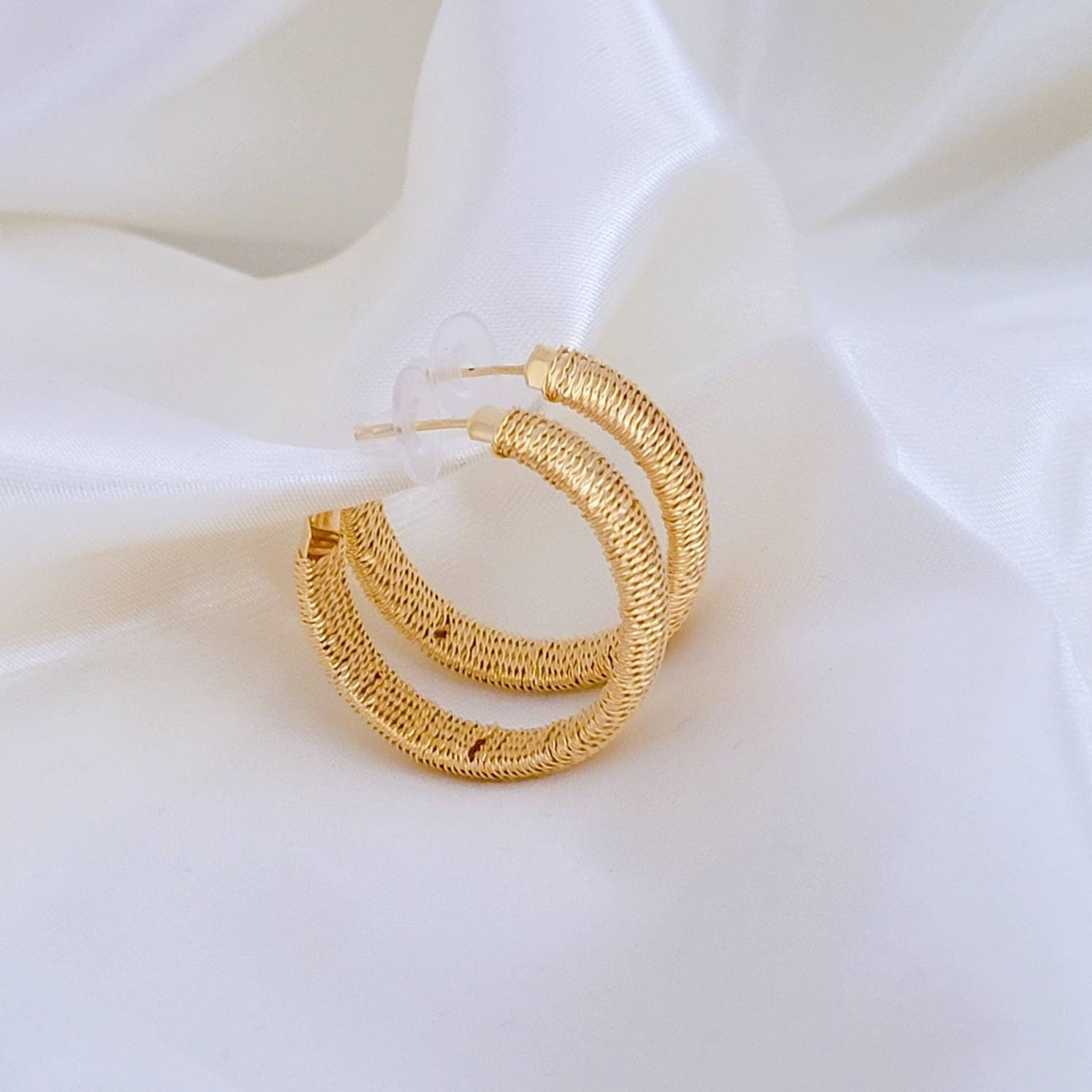 thick hoop earrings, Thick gold hoop earrings, Tiny gold hoop earrings, Gold half hoop earrings, Chunky hoops, big hoop earrings,Dainty hoop