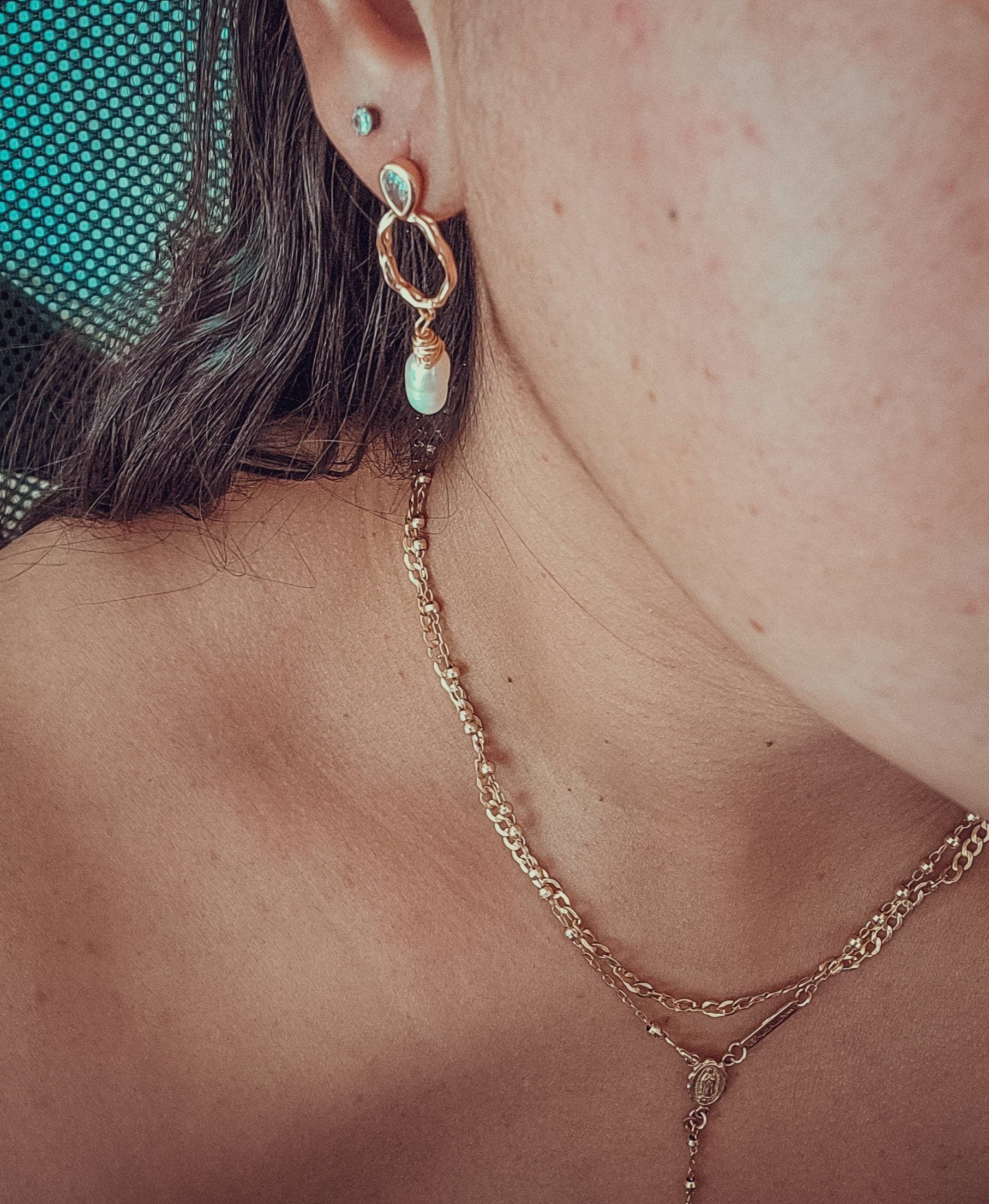 Crystal Quartz Hoop Earrings, Gold Boho Hoops, Crystal Hoops, clear quartz hoop earrings, gold filled hoop earrings, thin gold hoop earrings