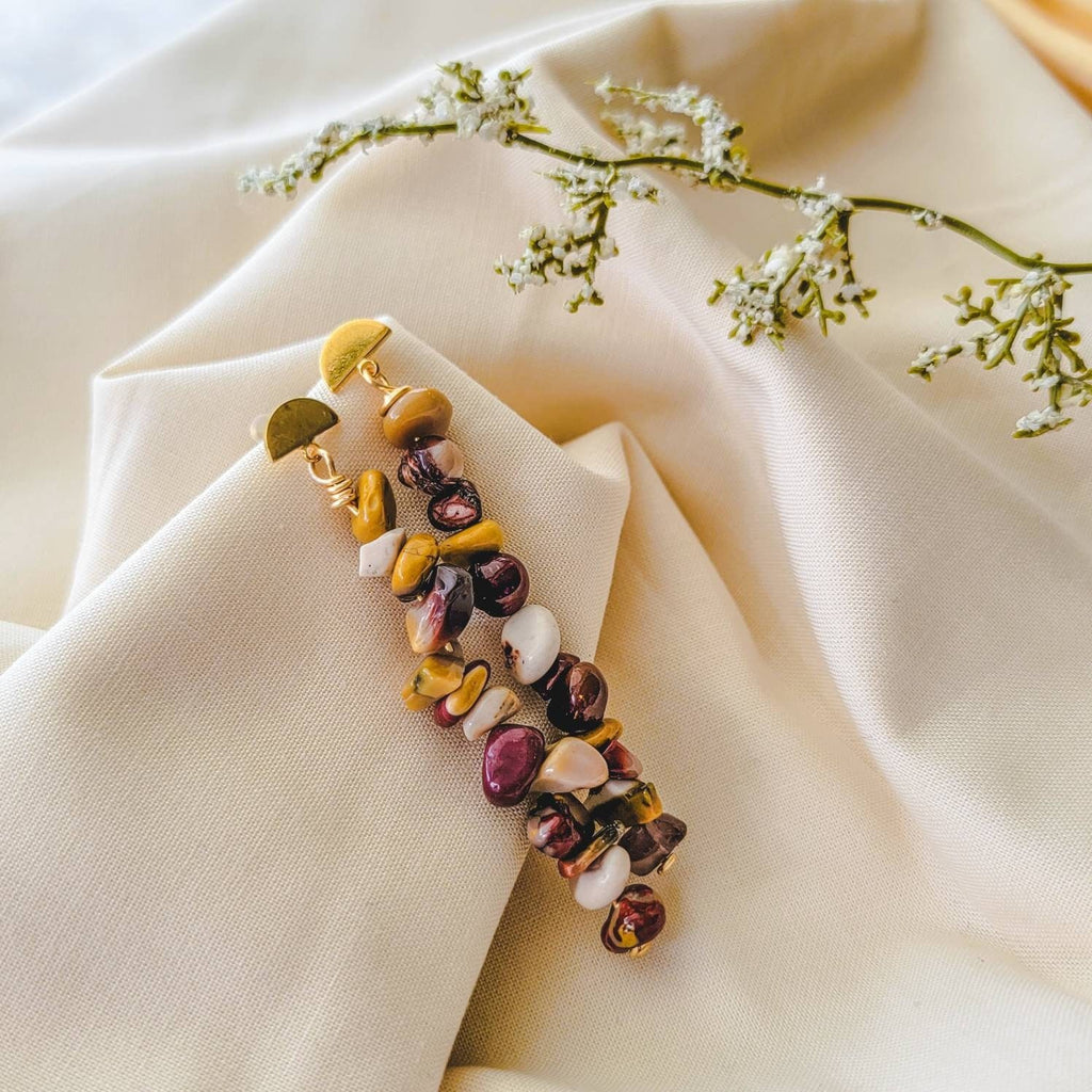 Mookaite  Dropearrings, Natural Mookaite earrings, Mookaite Jasper earrings, gifted earrings valentine's gift,valentine earrings gifted