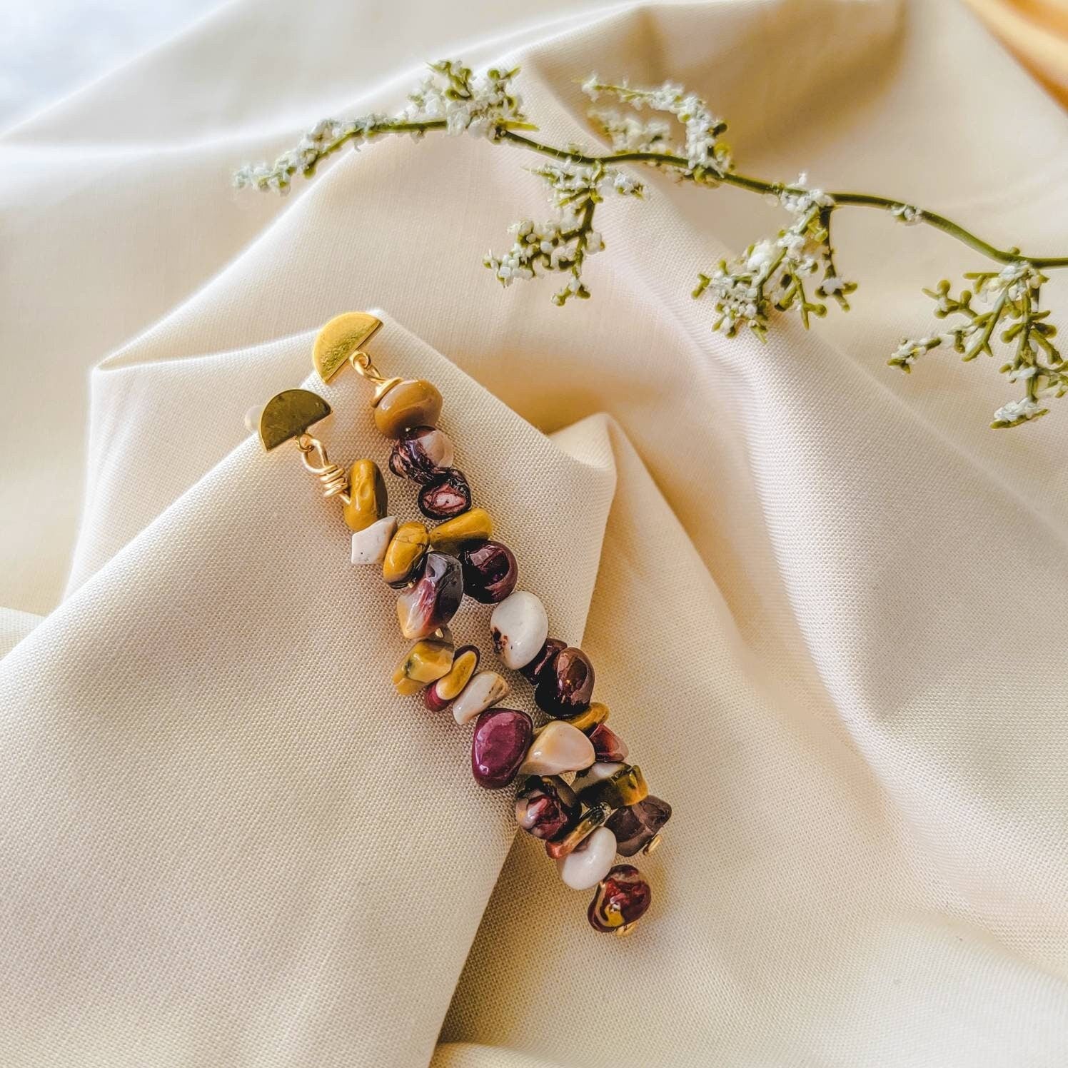 Mookaite  Dropearrings, Natural Mookaite earrings, Mookaite Jasper earrings, gifted earrings valentine's gift,valentine earrings gifted