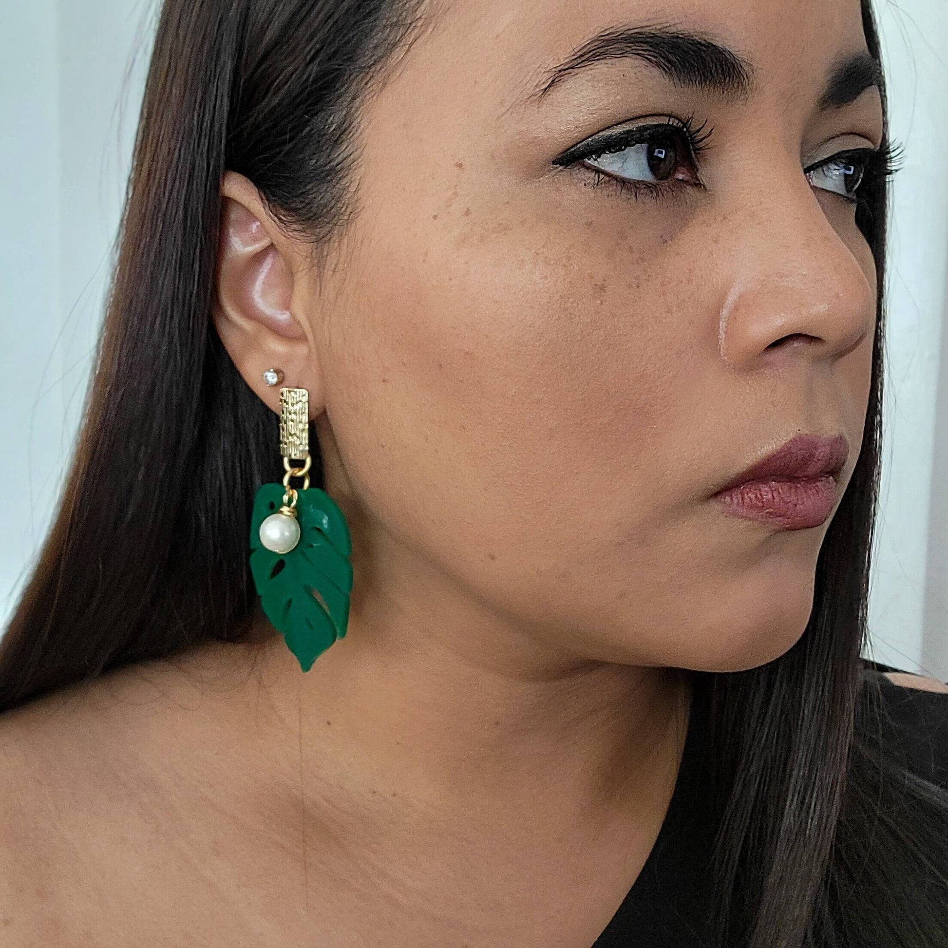 Monstera Leaf Earrings, earrings summer, Tropics Earrings, Plant Earring Gifts, plantlover, gift for- her, summer gifted,mothers days gifted