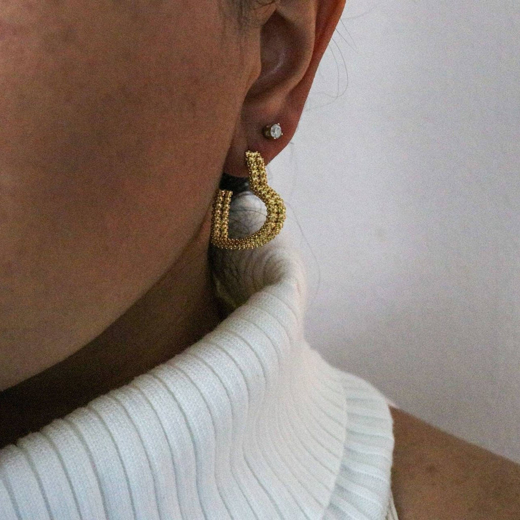 Heart hoop earrings, Valentins earrings, Chunky hoop earrings, thick earring hoop, minimalistic earrings, gifted earrings valentine's gift