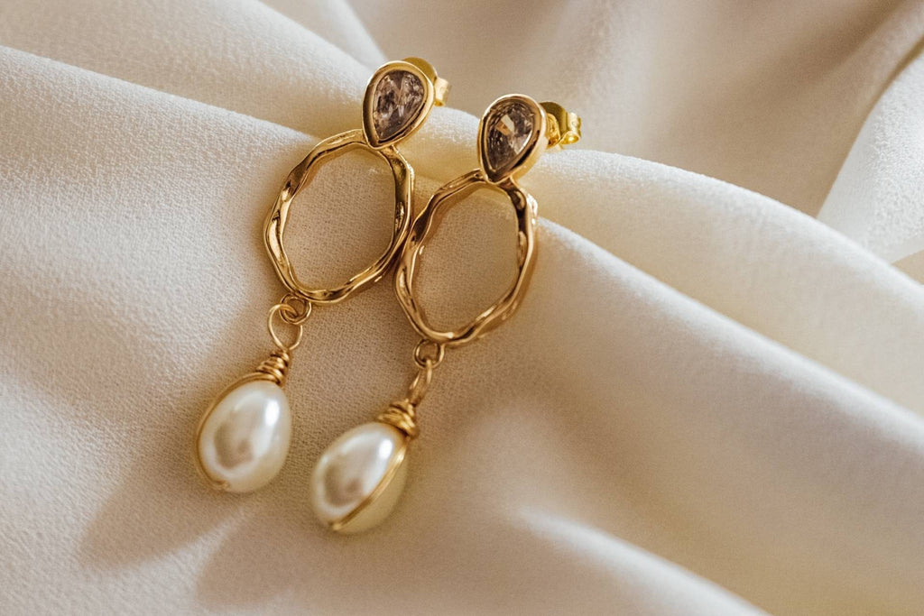 Crystal Quartz Hoop Earrings, Gold Boho Hoops, Crystal Hoops, clear quartz hoop earrings, gold filled hoop earrings, thin gold hoop earrings
