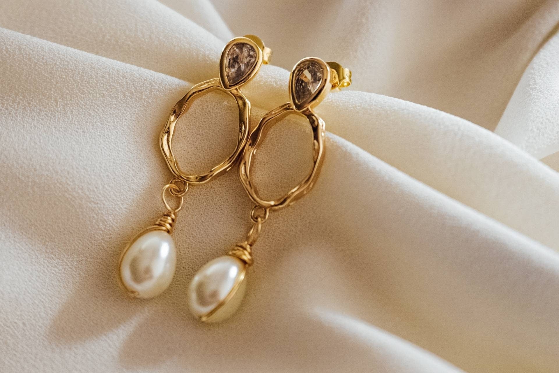 Crystal Quartz Hoop Earrings, Gold Boho Hoops, Crystal Hoops, clear quartz hoop earrings, gold filled hoop earrings, thin gold hoop earrings