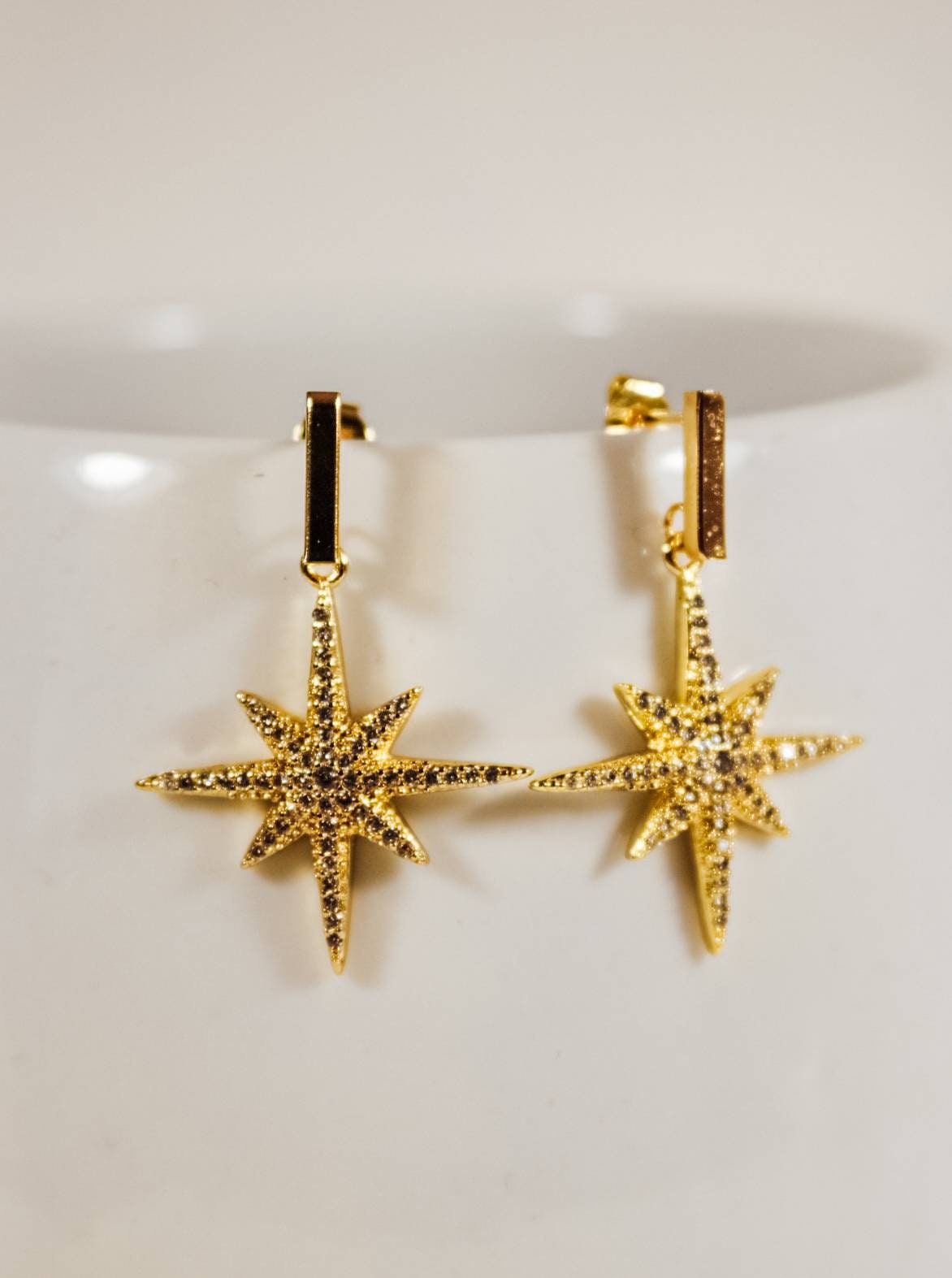 Starburst Earrings drop, Starburst earrings, Star earrings, Celestial Earrings, north star earrings, valentines giftful, giftful valentines