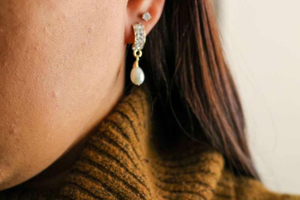 Pearl drop earrings, Pearl earrings wedding, Bride earrings for wedding, Pearl Earrings Dangle,Bridesmaid Earrings, pearl earrings wedding
