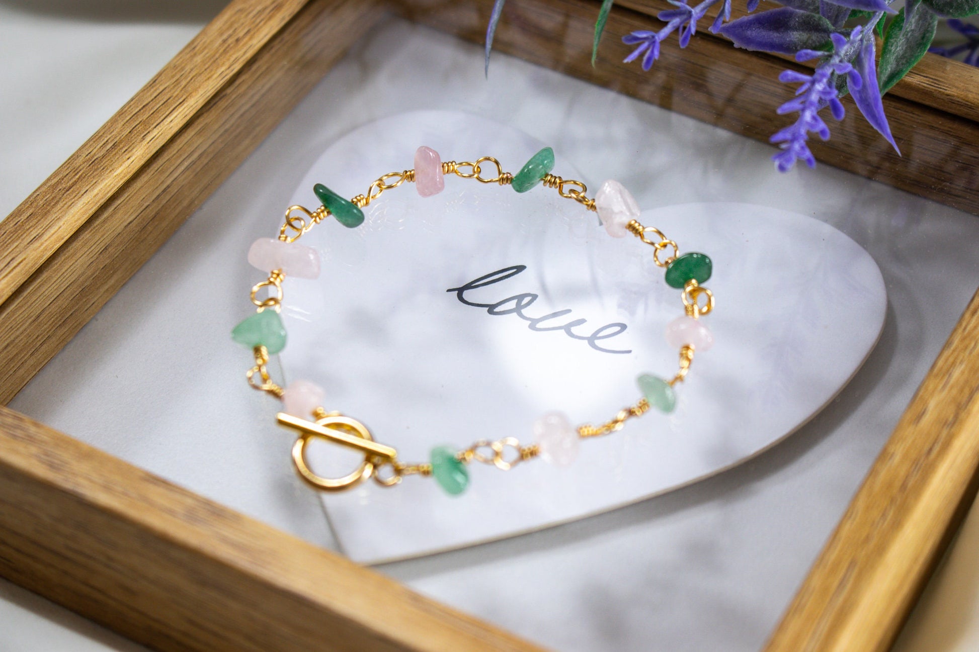 Rose Quartz Green Aventurine Bracelet, Rose Quartz Stone, Protection Natural Rose Quartz Bracelet, natural rose quartz, christmas  gifted