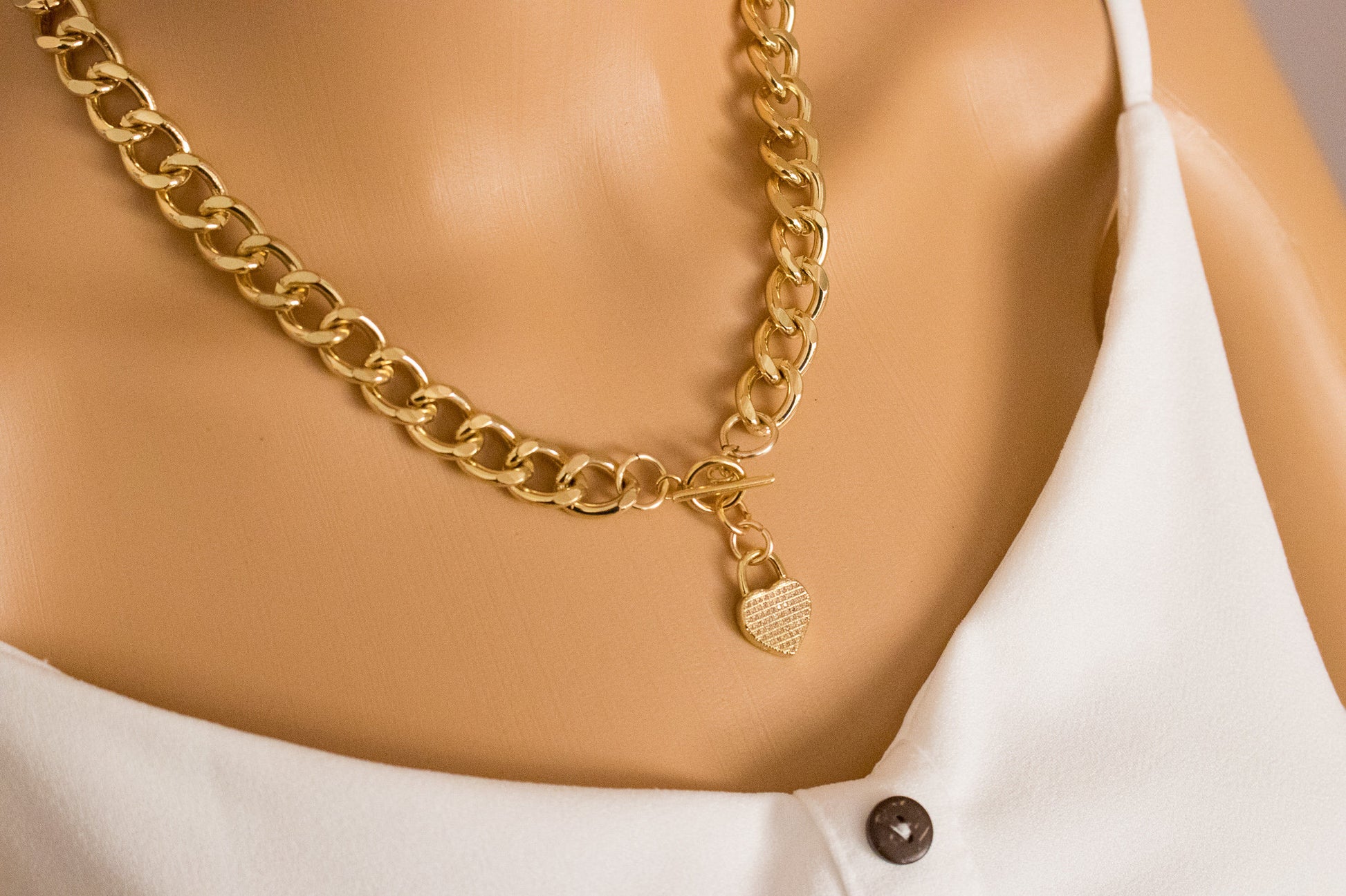 Dainty curb chain, chunky Curb chain necklace, Thick Curb Chain Necklace, Gold chain necklace, cuban link chain, curb chain gold