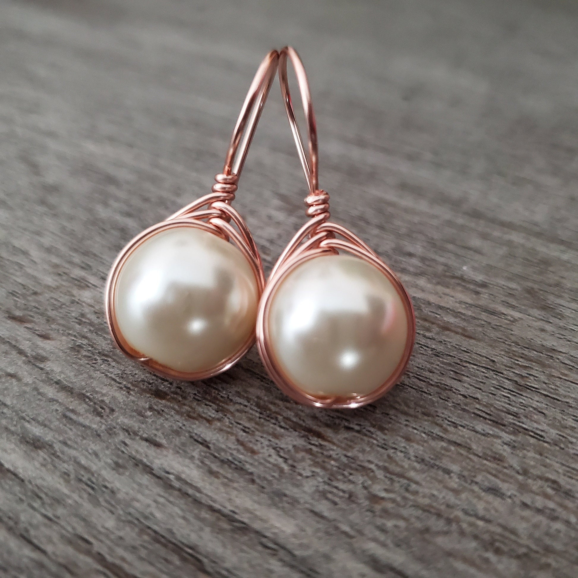 Pearl earring drops, bridesmaid earring, big pearl earrings, round ball shape pearl earrings, large pearl earrings, minimalist earrings