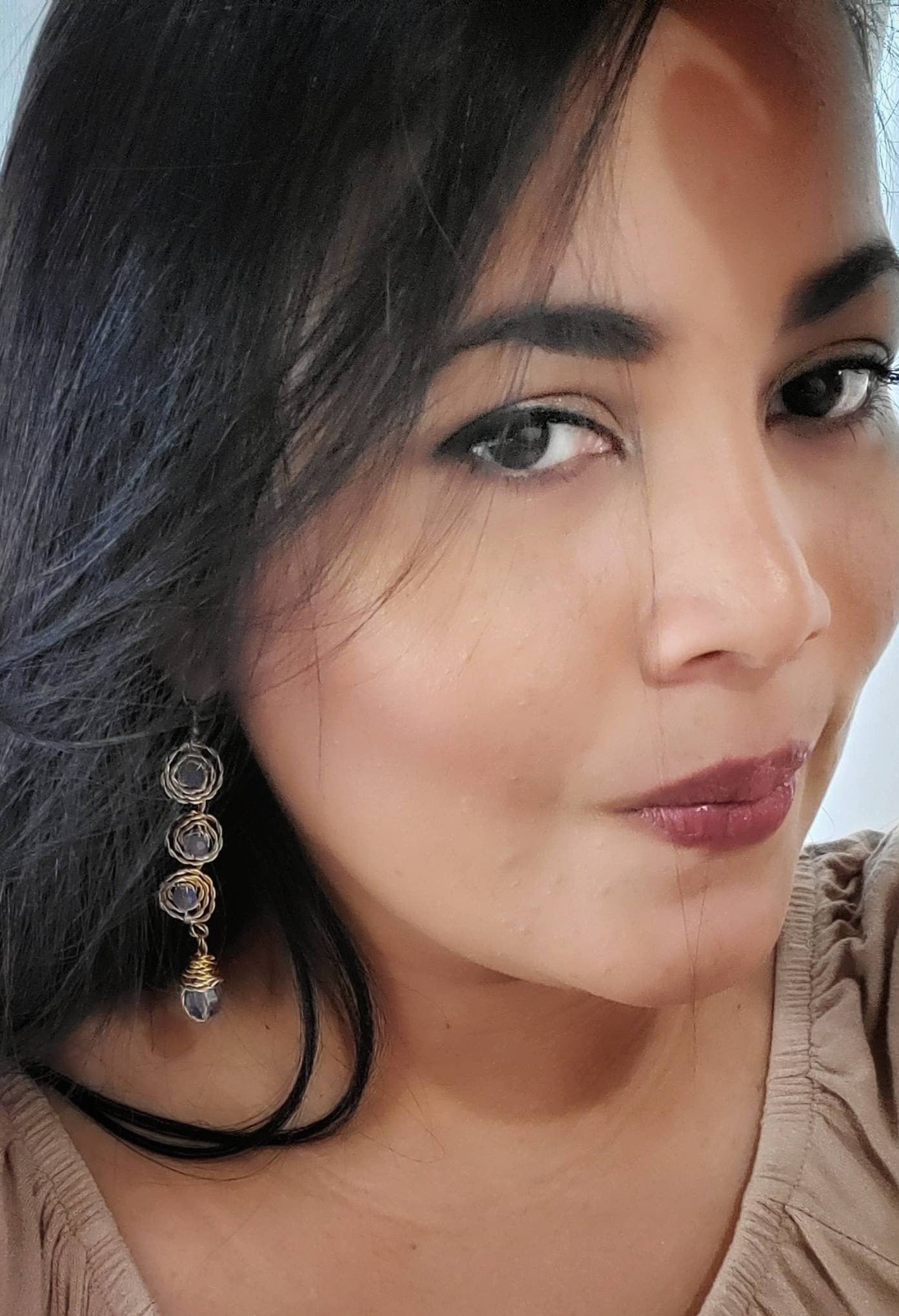 Spiral Earrings, Gold spiral earrings, Super long earrings, Extra long earrings, Twist Earrings, Asymmetrical earrings, Unusual earrings