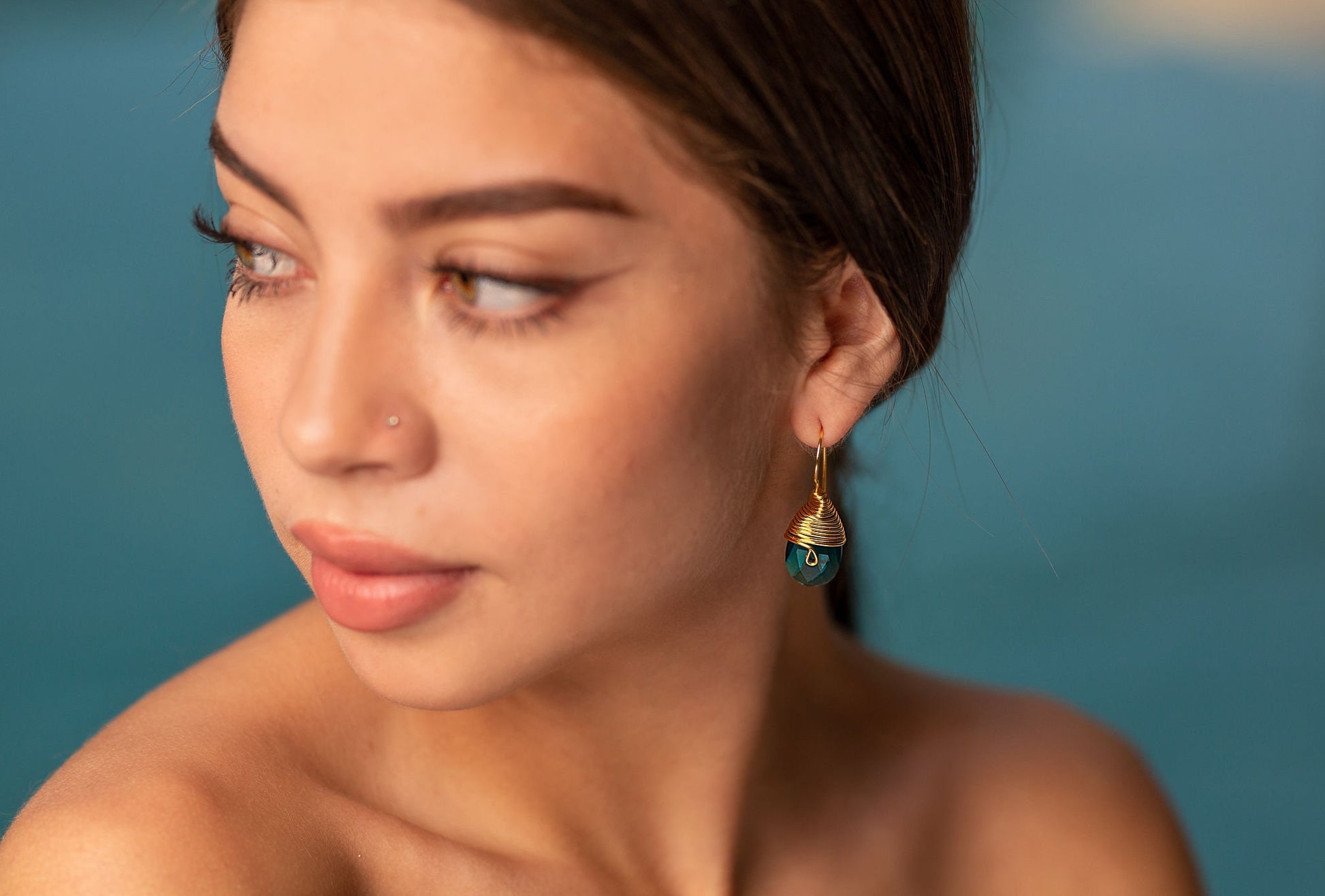 Teardrop earrings, wired earrings, dropping earring, water drops earrings, maid-of-honor gift, bridal giftful, weddings- giftful