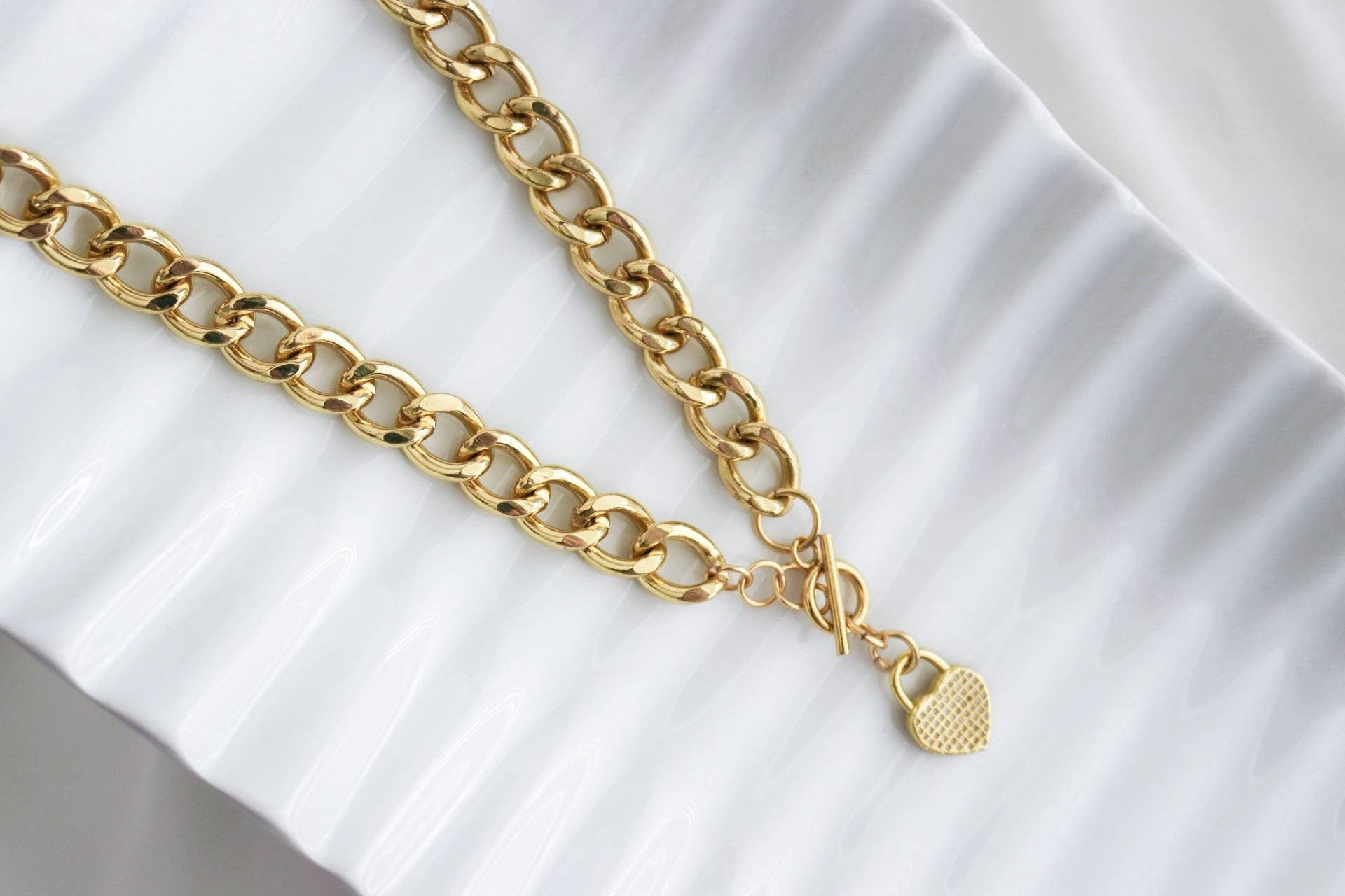 Dainty curb chain, chunky Curb chain necklace, Thick Curb Chain Necklace, Gold chain necklace, cuban link chain, curb chain gold