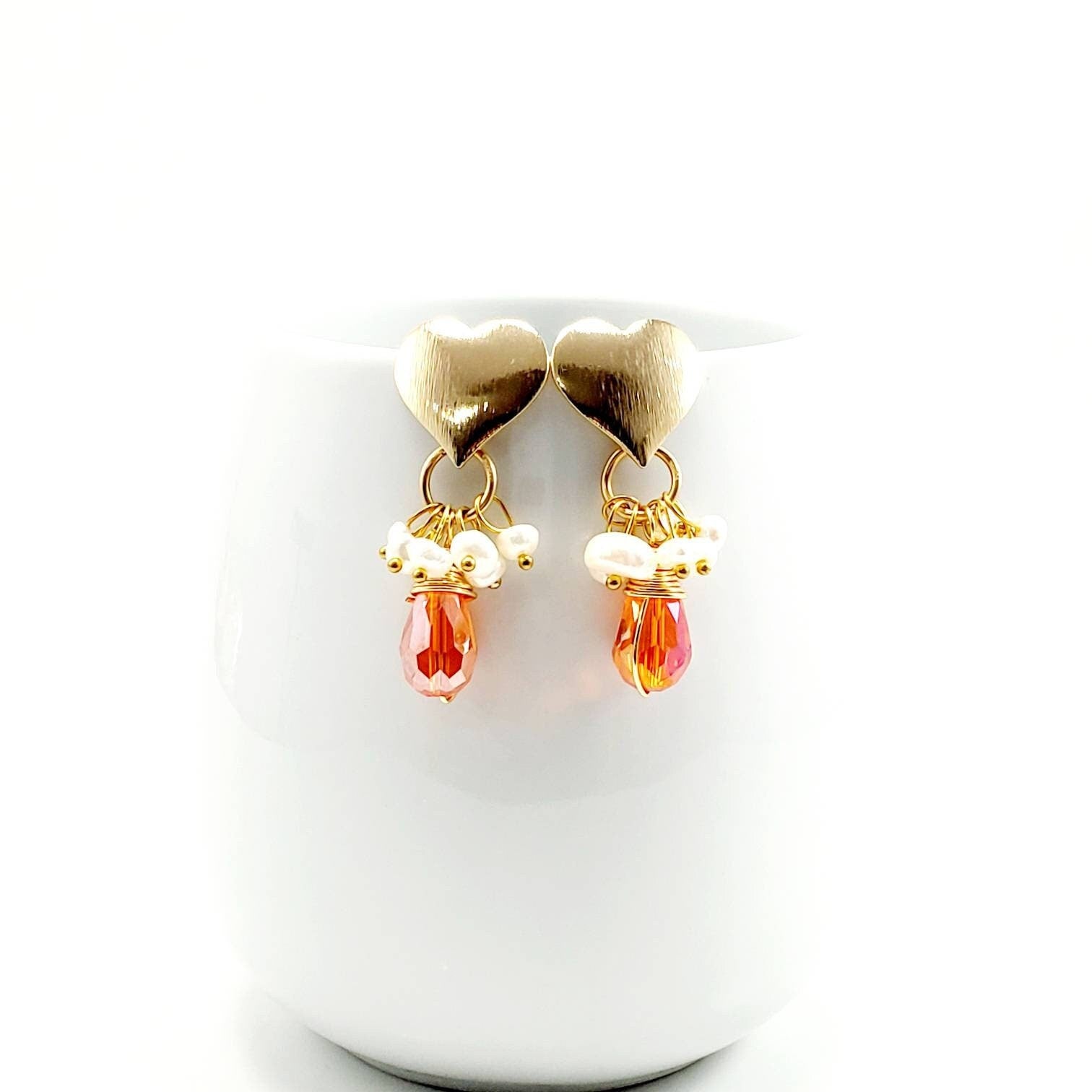 Pearl earring drops, Bridal earrings pearl drop gold, pearl gifted earring, weddings- giftful, bridal giftful, giftful bride gift,gifte gift
