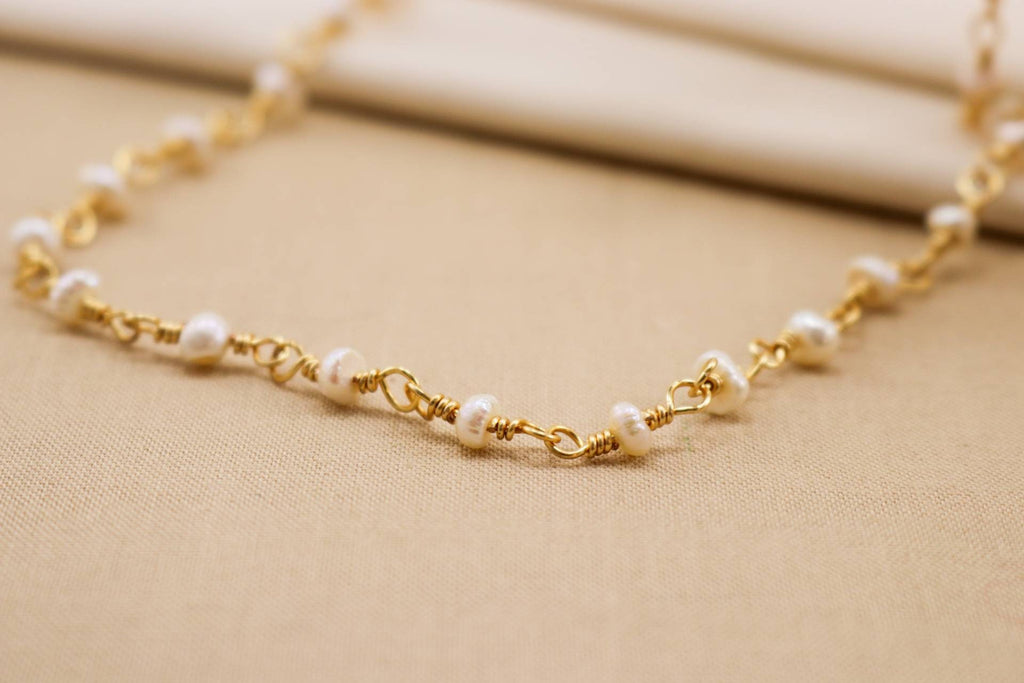 Natural Pearl Necklace, Fresh Water Pearl Necklace, necklaces minimalistic, pearl necklace gifte, maid-of-honor gift, giftful bride gift