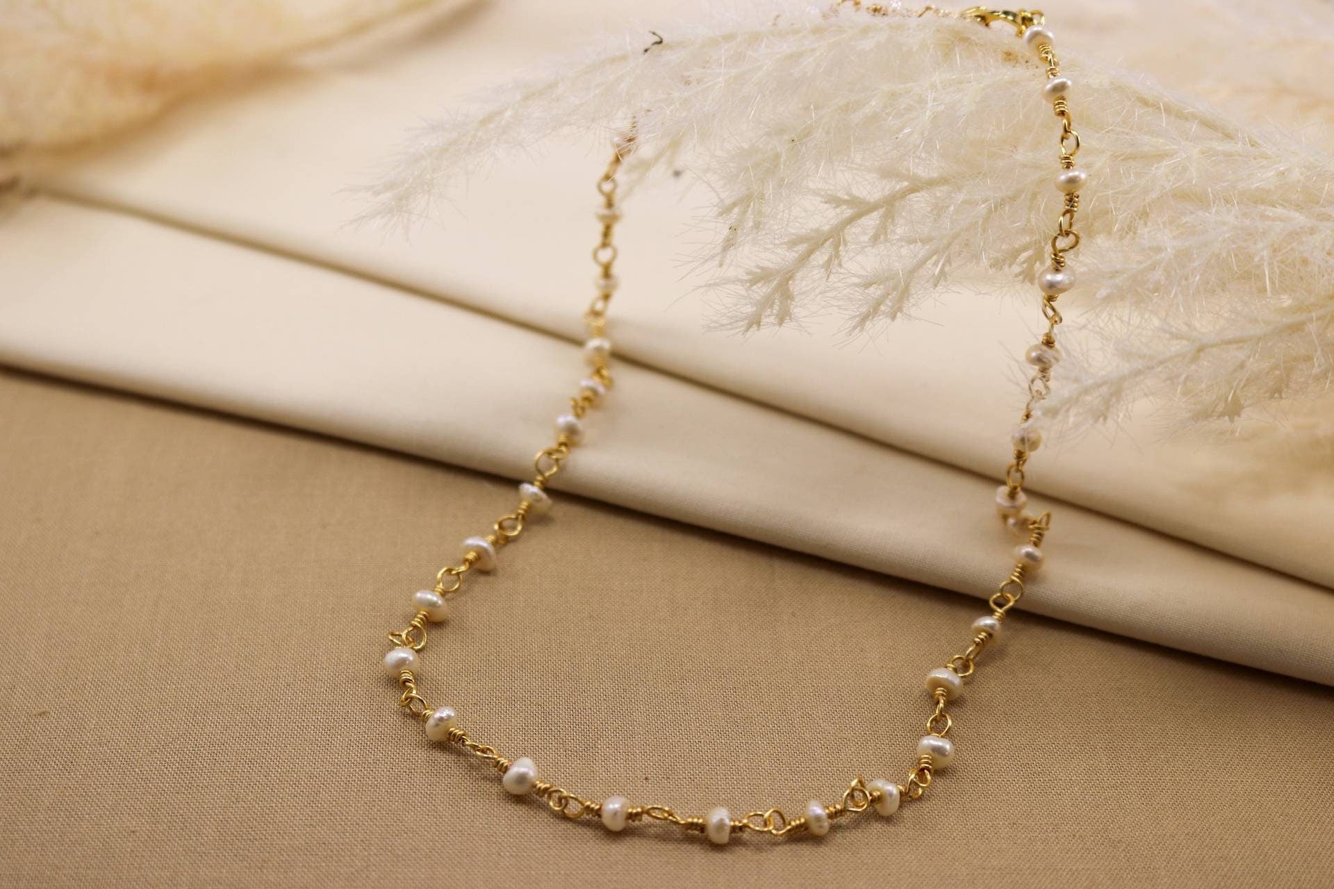 Natural Pearl Necklace, Fresh Water Pearl Necklace, necklaces minimalistic, pearl necklace gifte, maid-of-honor gift, giftful bride gift