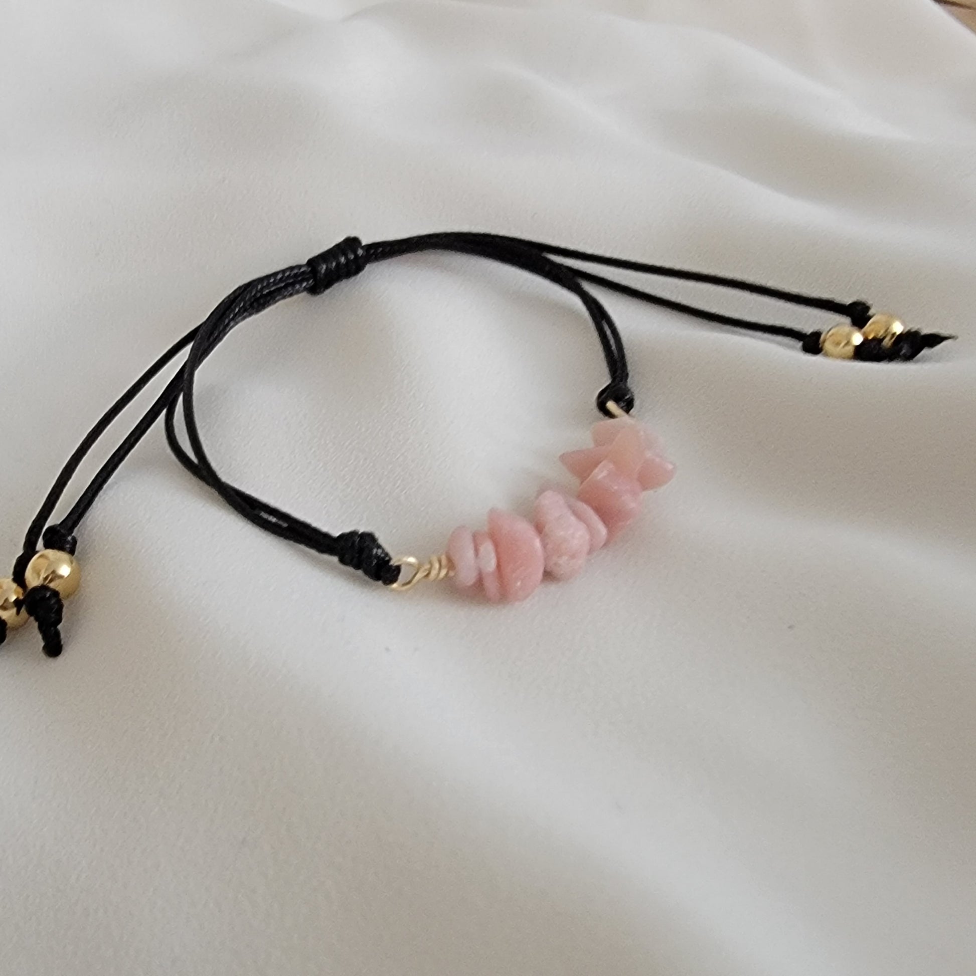 Genuine Gemstone Bracelets, Crystal Bar Bracelet, Crystal Bar Bracelet for Women, waxed cord bracelet, healing bracelet, gift gifte giftful