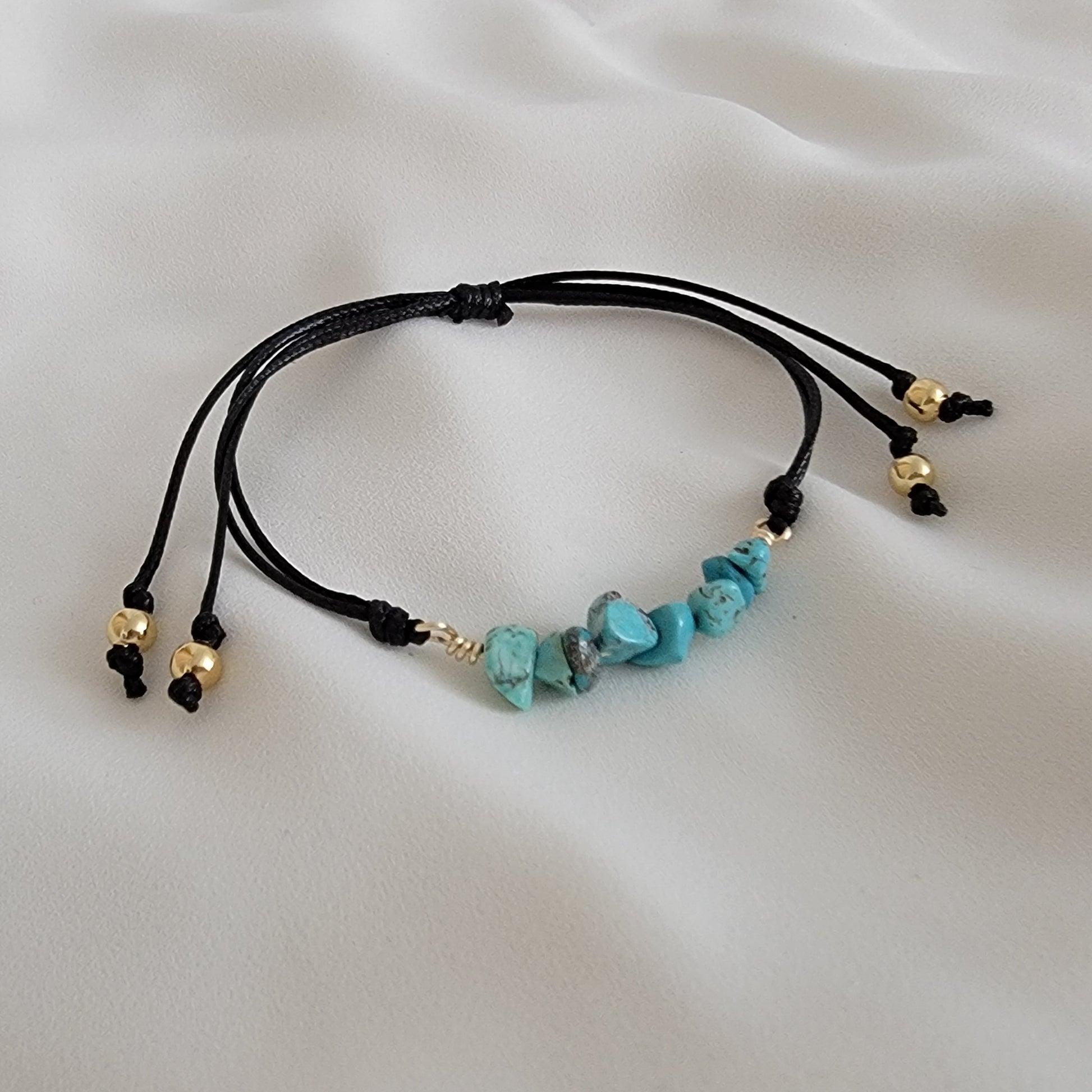 Genuine Gemstone Bracelets, Crystal Bar Bracelet, Crystal Bar Bracelet for Women, waxed cord bracelet, healing bracelet, gift gifte giftful