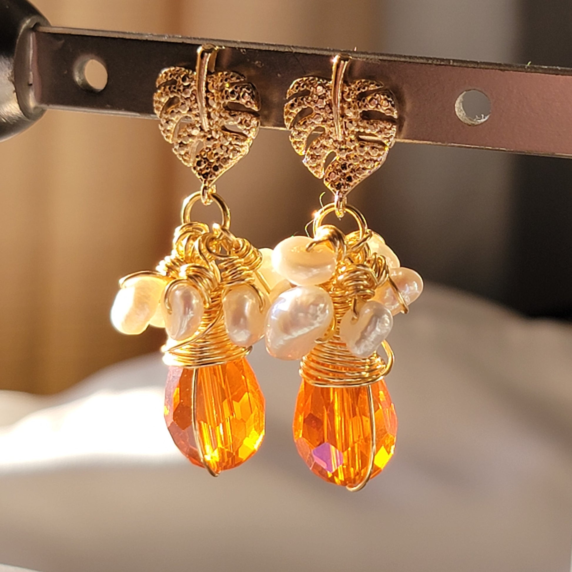 Real Natural Pearl Earrings, Pearl Drop Earrings, Bridal Earrings, Bridesmaid Gift, Wedding Jewellery, Mothers Earrings, Christmas Gift
