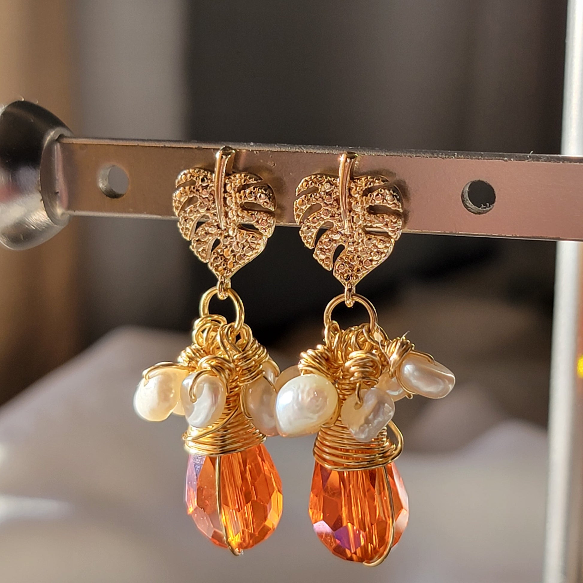Real Natural Pearl Earrings, Pearl Drop Earrings, Bridal Earrings, Bridesmaid Gift, Wedding Jewellery, Mothers Earrings, Christmas Gift
