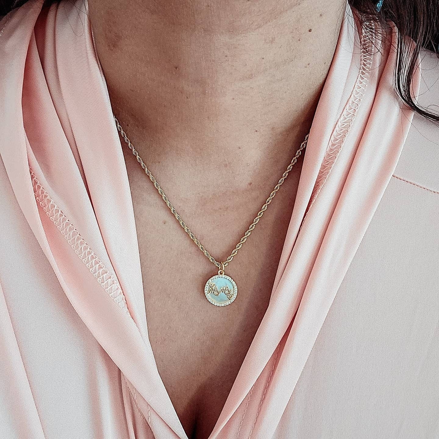 Mama Necklace, Mom necklace, Chain thin necklace, Necklace minimalistic, gift mama necklace, gifted mom giftful, mom giftful gifte